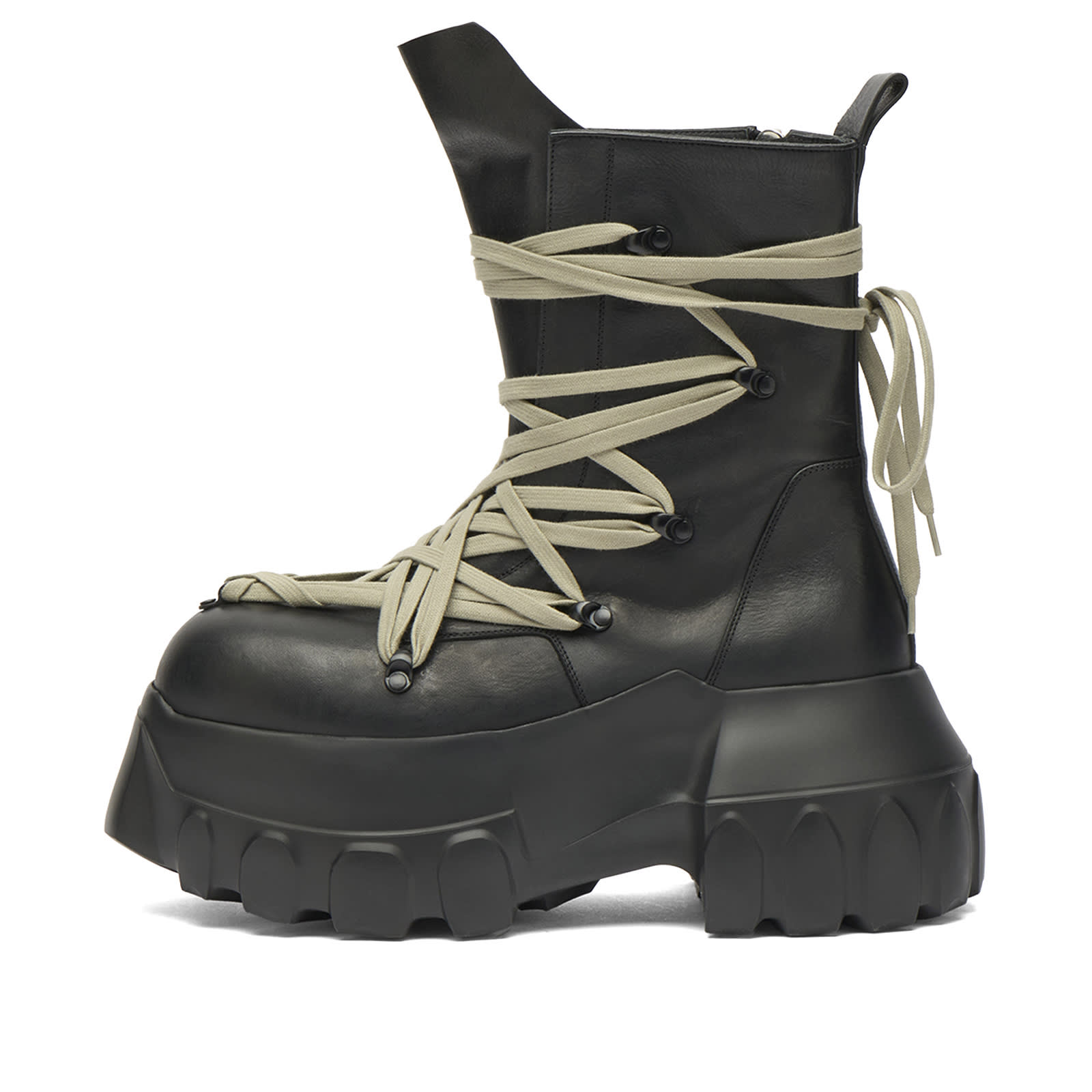 Rick Owens Men's Mega Tractor in Black/Pearl/Black, Size EU 40