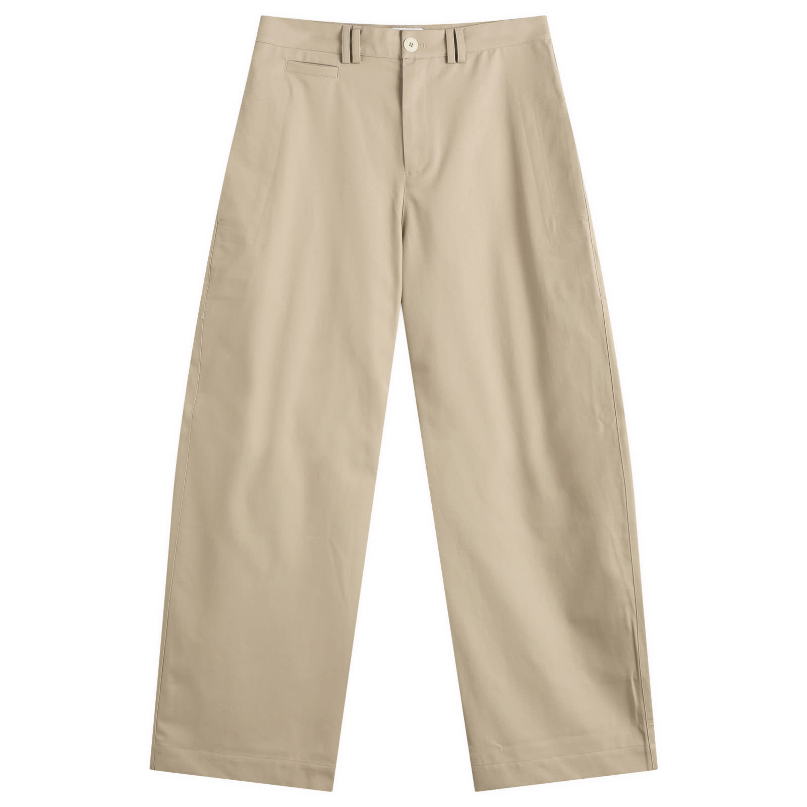 Sage Nation Men’s Wide Tailored Trouser Beige