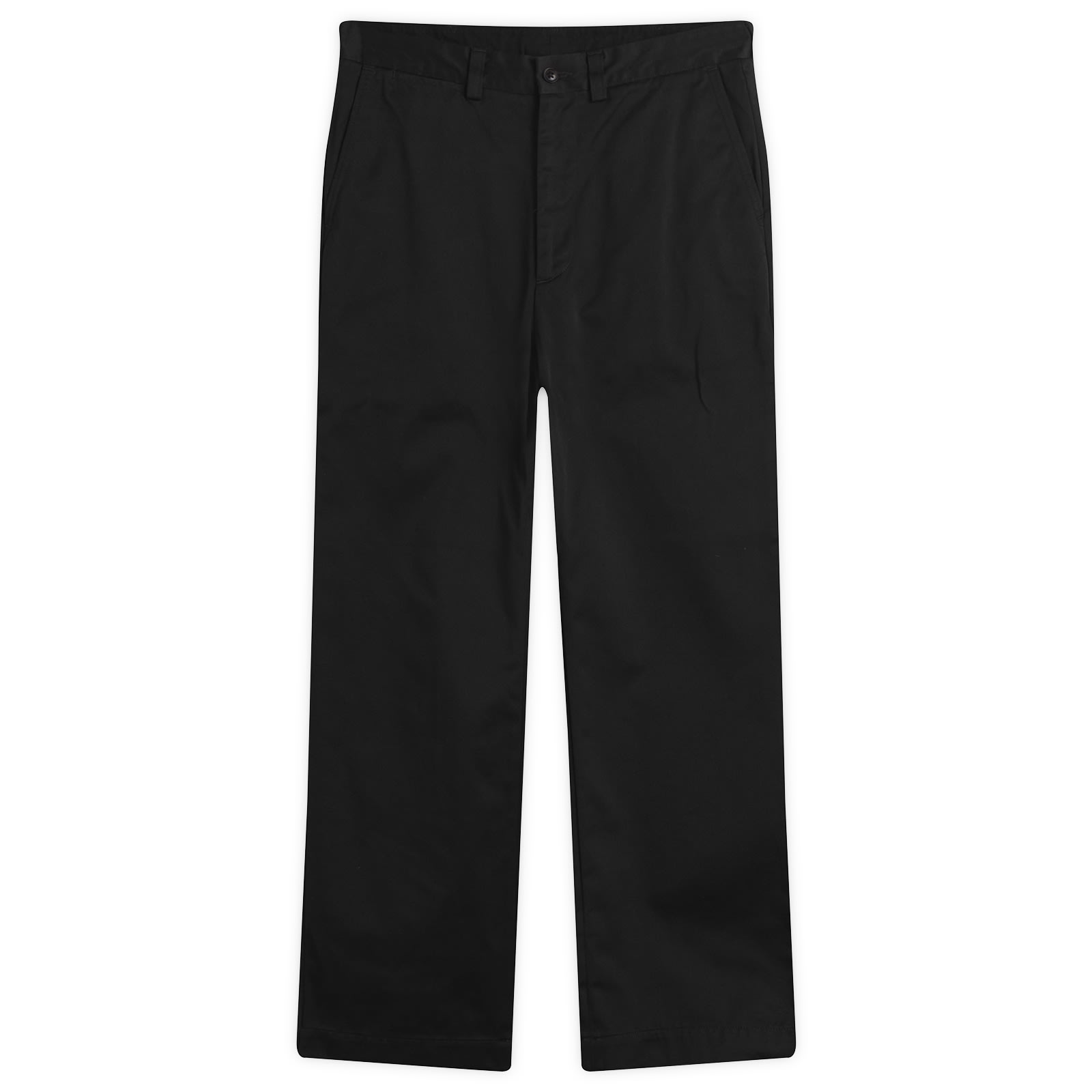 Nanamica Men’s Wide Straight Chino Trousers Black