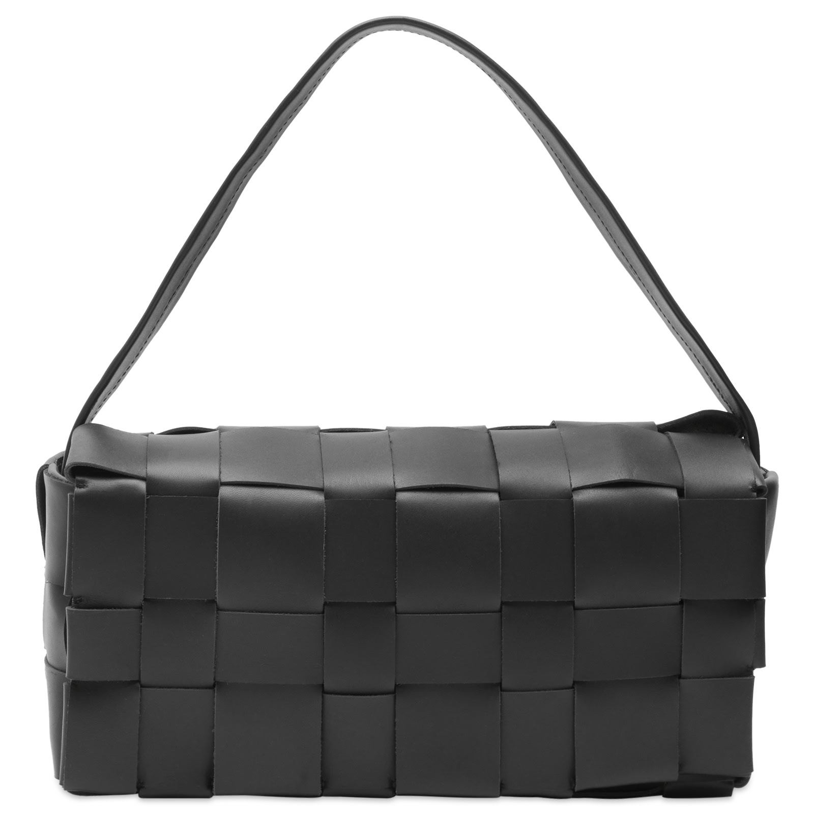 ST. Agni Women's Woven Envelope Slim Tote in Black 