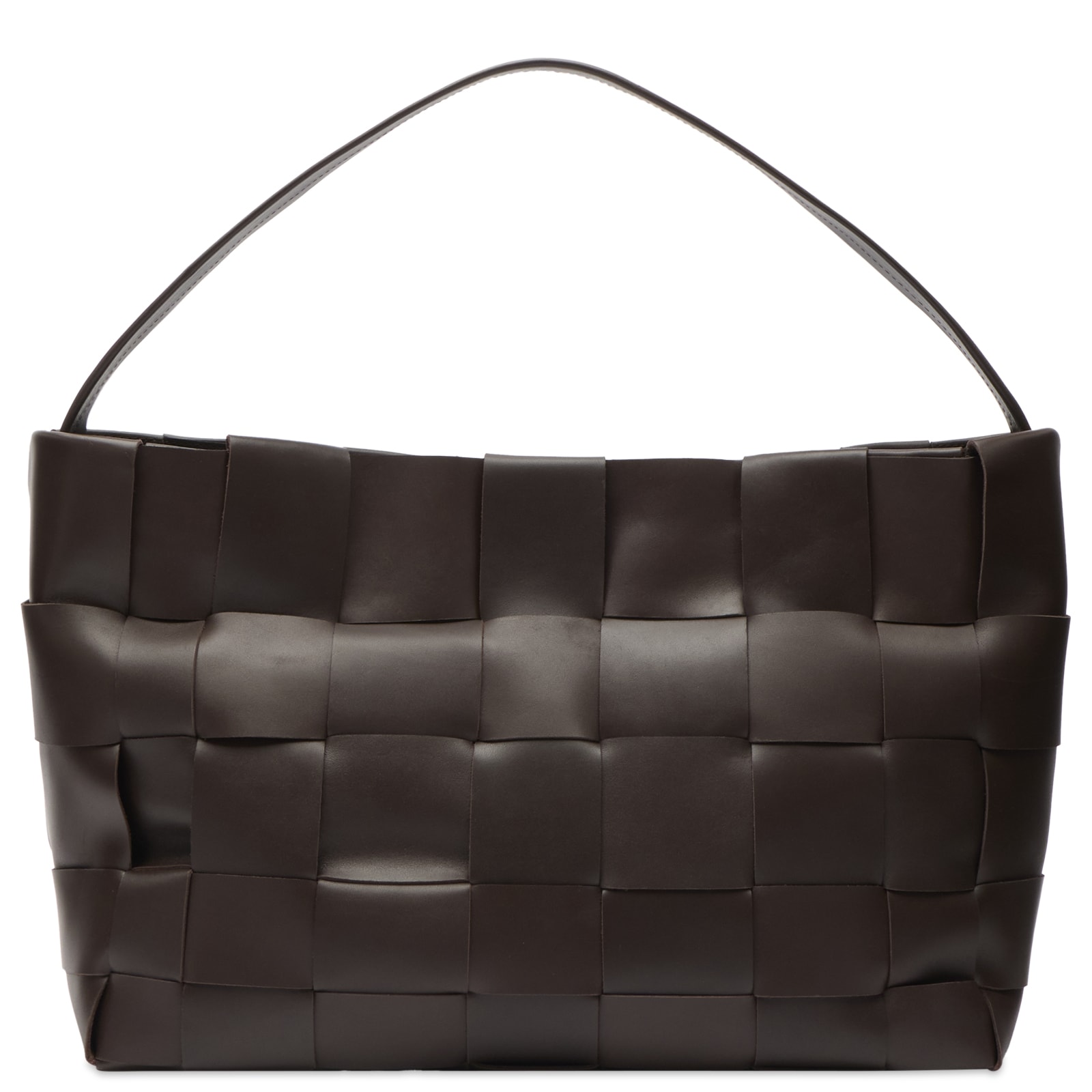 ST. Agni Women's Woven Large Tote in Chocolate 
