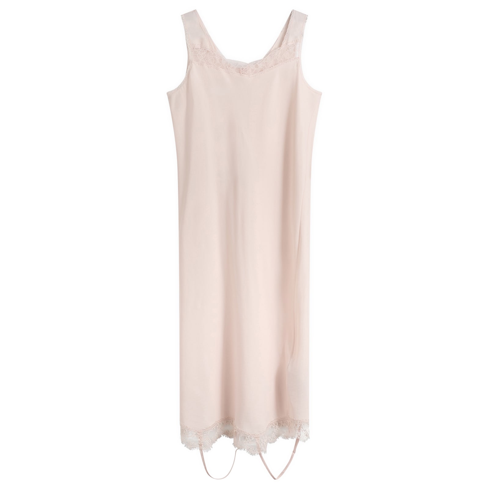 MM6 Maison Margiela Women's Lace Cami Midi Dress in Pink, Size 44