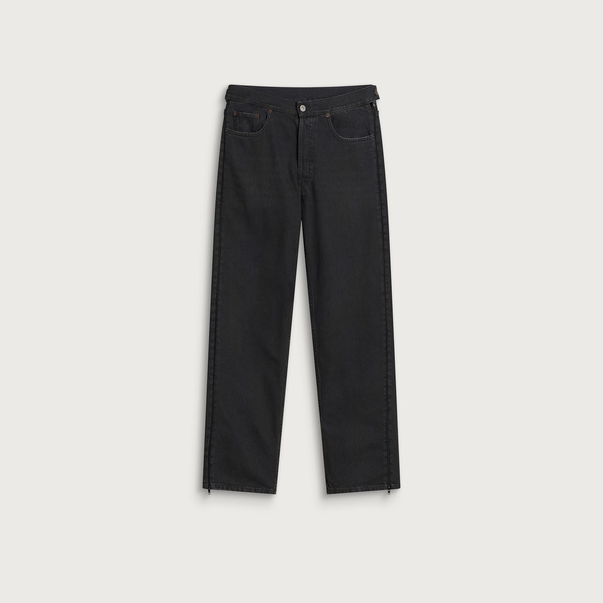 MM6 Maison Margiela Women's Five Pocket Jeans in Black, Size 25"
