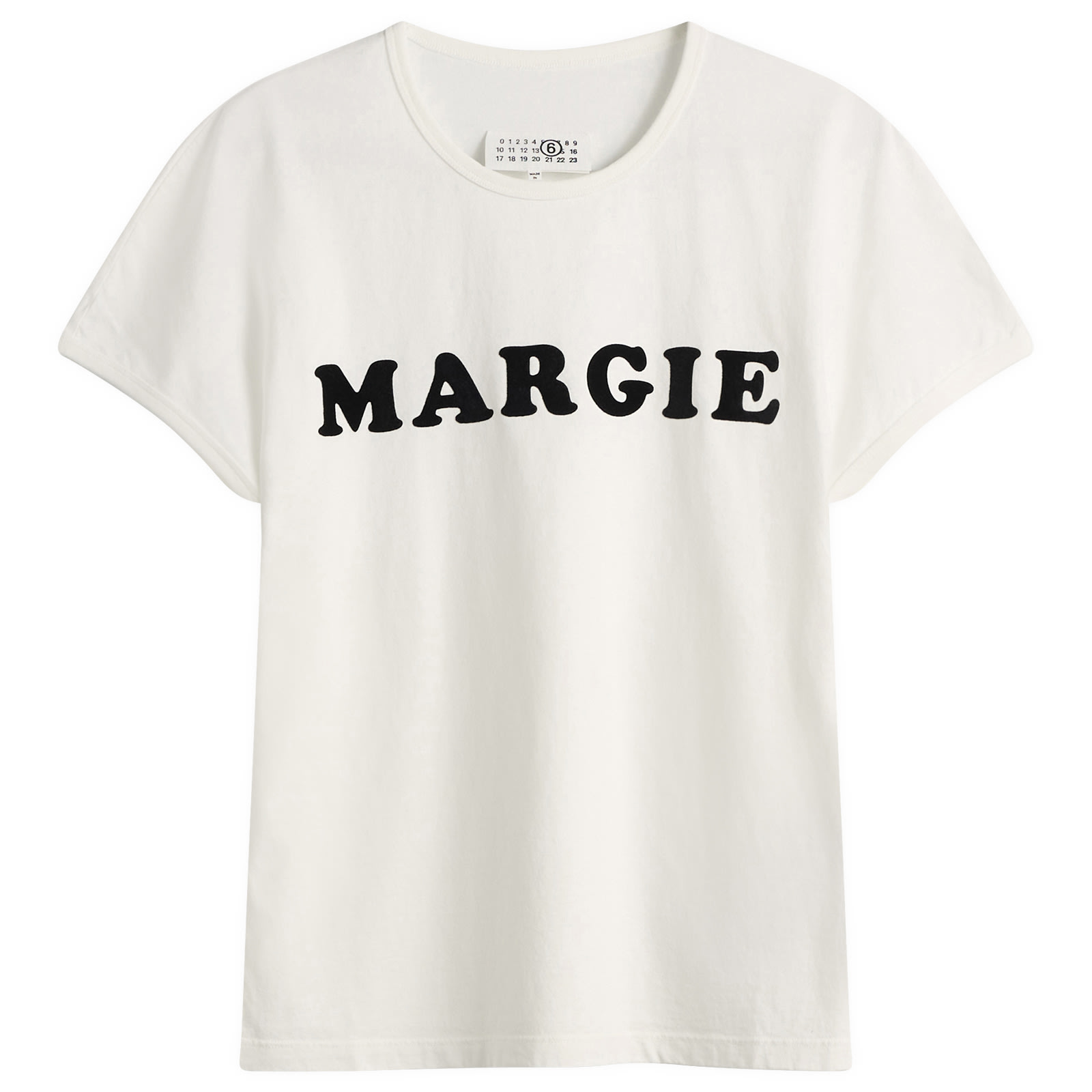 MM6 Maison Margiela Women's Margie T-Shirt in Off White, Size Large