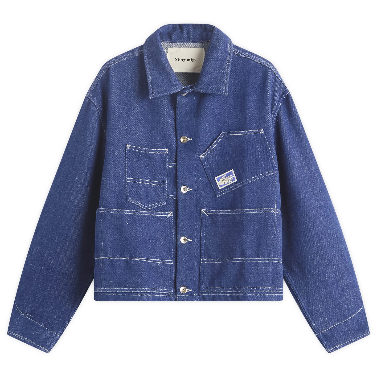Story mfg. Men's Station Jacket Olive Wonky-Wear - Curated