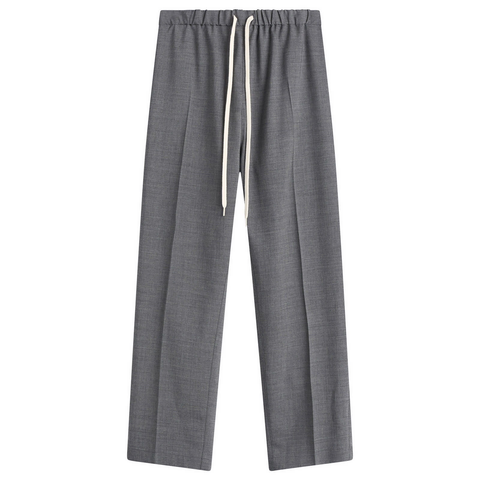 MM6 Maison Margiela Men's Drawstring Tailored Trouser in Dark Grey Melange, Size IT 52