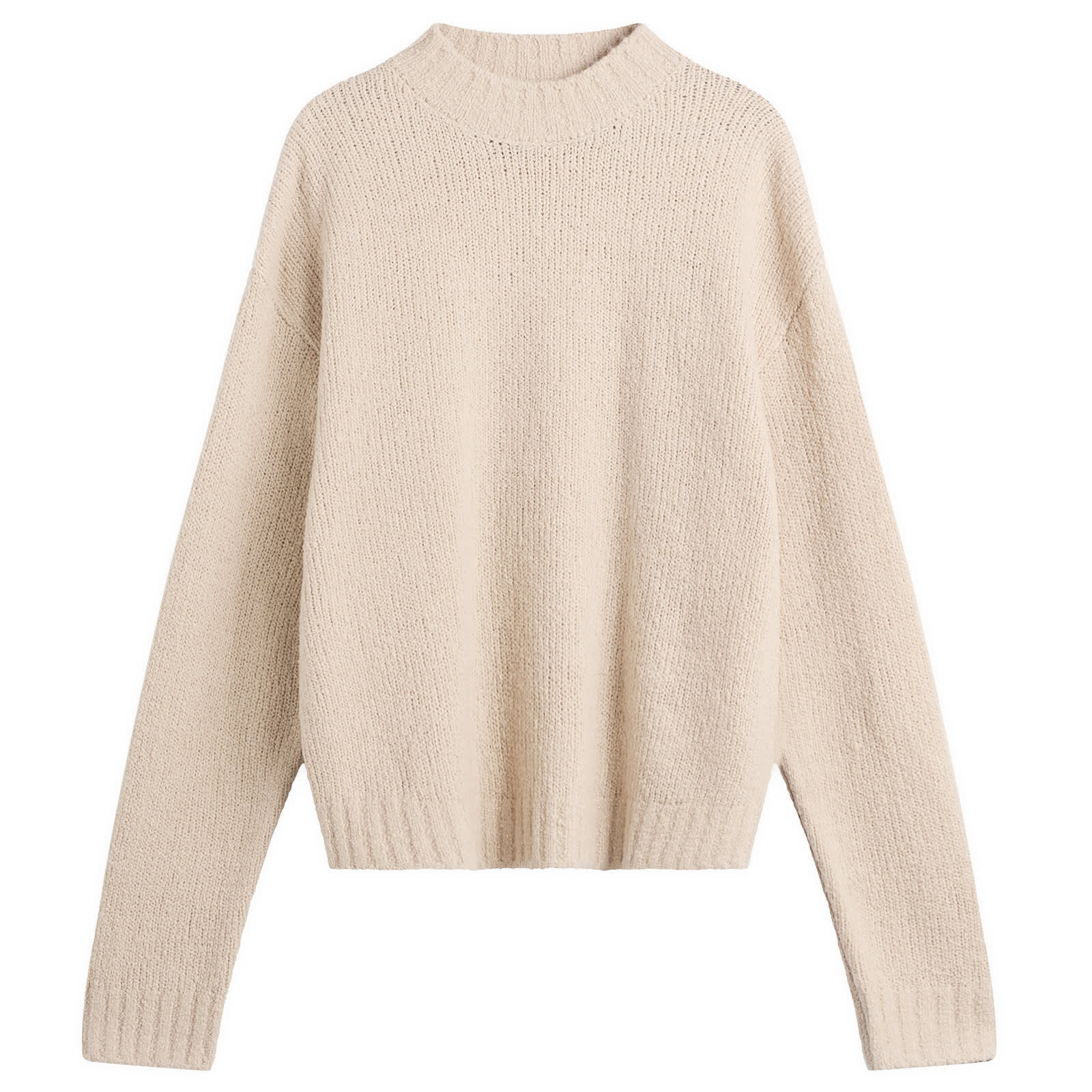 Bound — Bound Men's Cropped Wool Jumper in Sand, Size X-Large