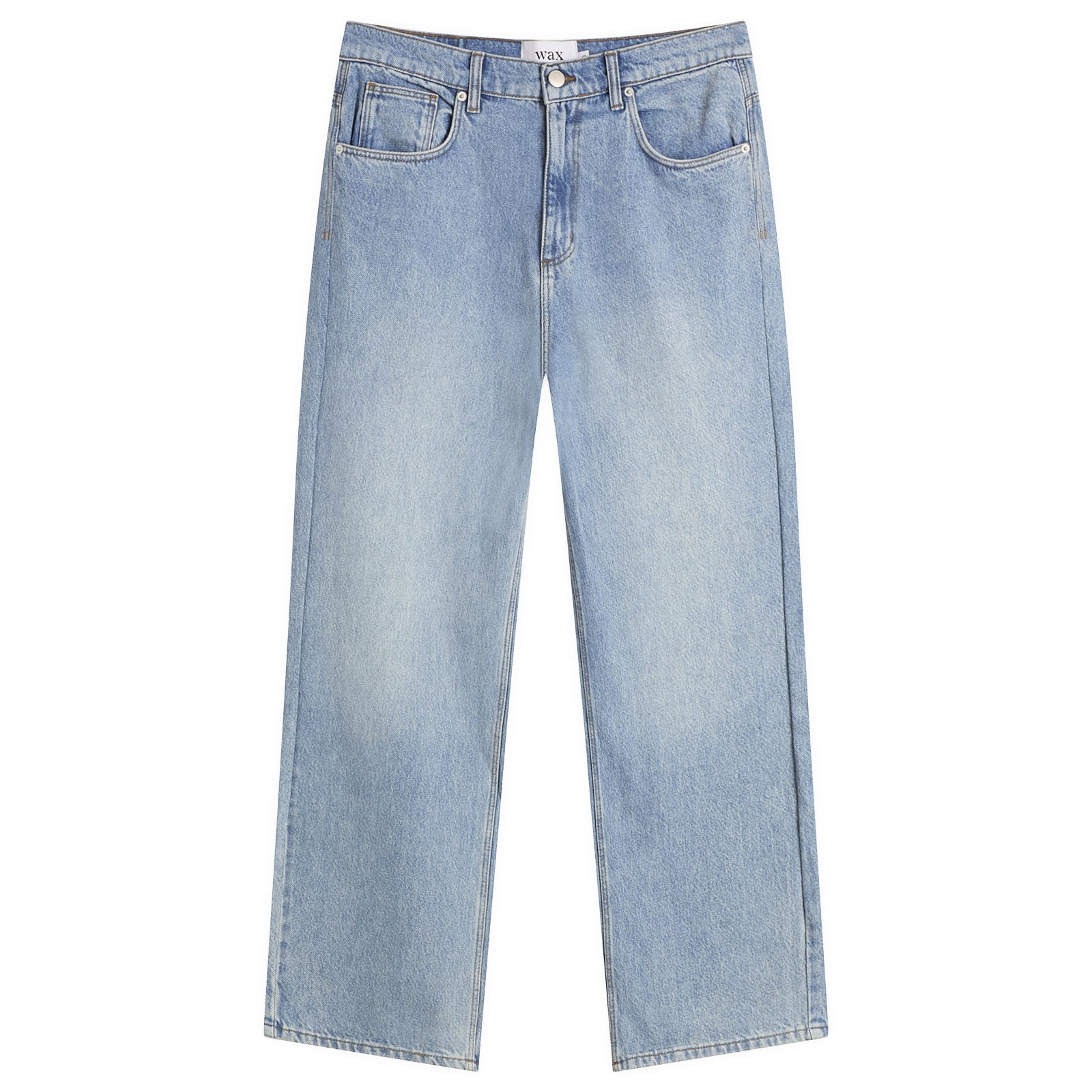 Wax London Men's Vintage Denim Loose Fit Jeans Antique Blue