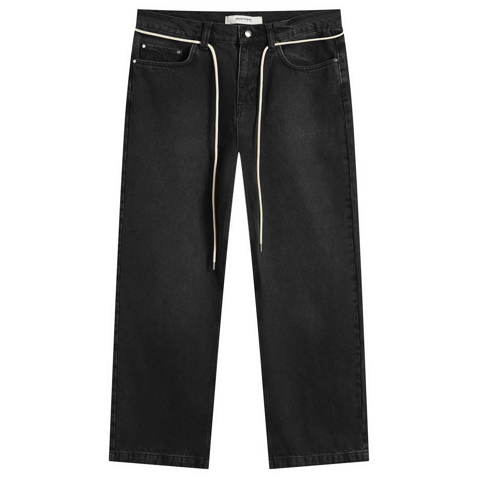 about:blank Men's Wide Leg Denim in Vintage Black, Size X-Large