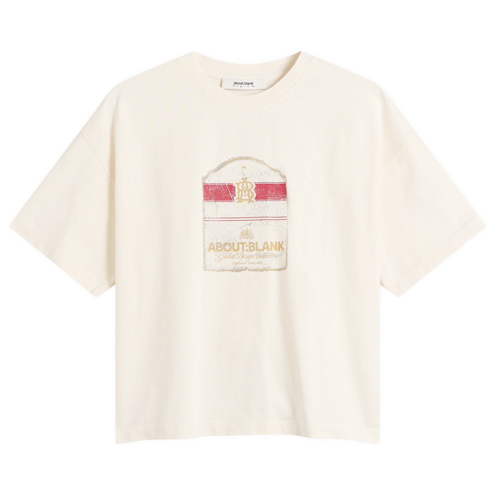 about:blank — Men's Bottle T-Shirt in Oat, Size X-Large
