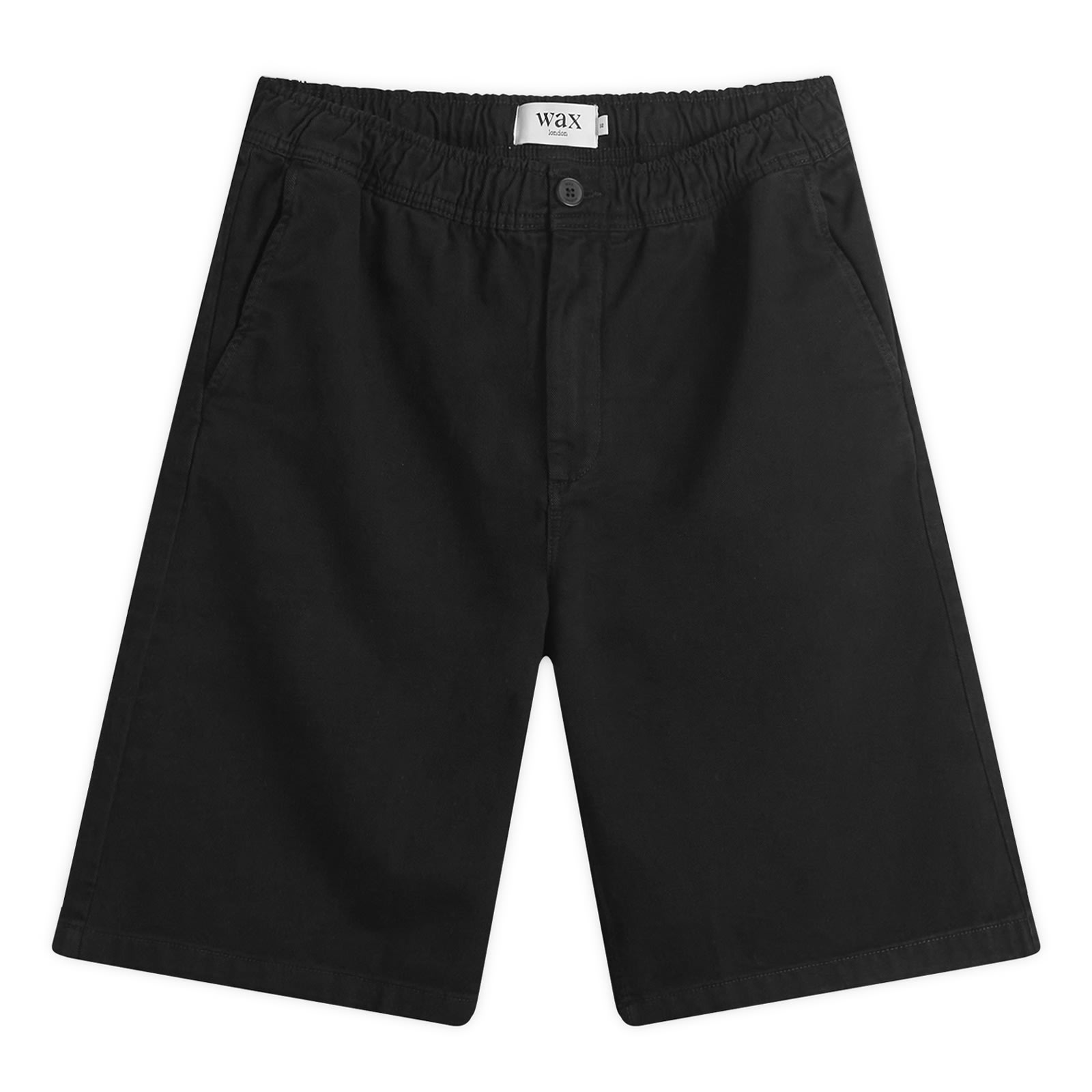 Wax London — Men's Kyle Twill Shorts in Black, Size 30"