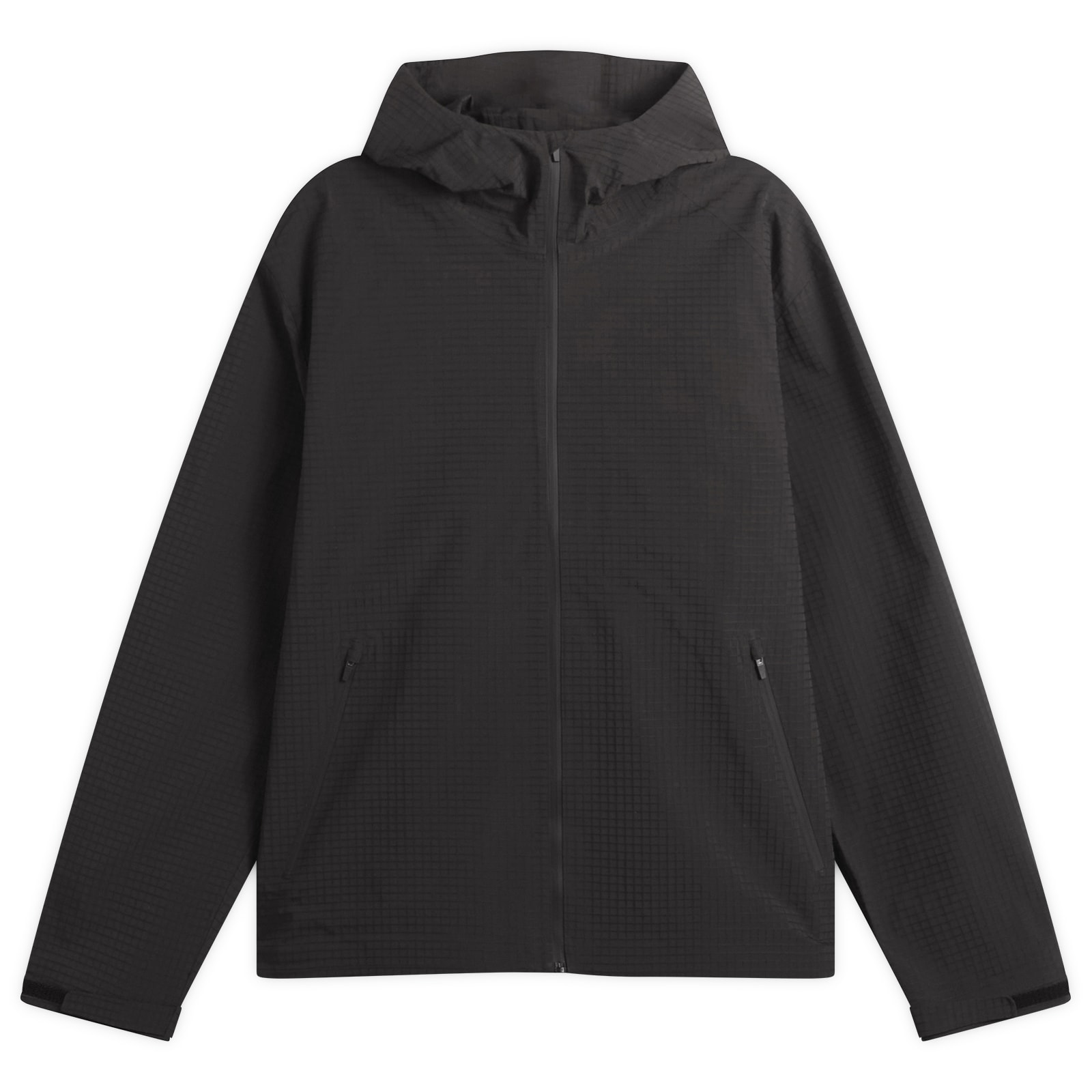 Hiking Patrol — Hiking Patrol Men's Waypoint Ripstop Hooded Jacket in Charcoal Black, Size Small