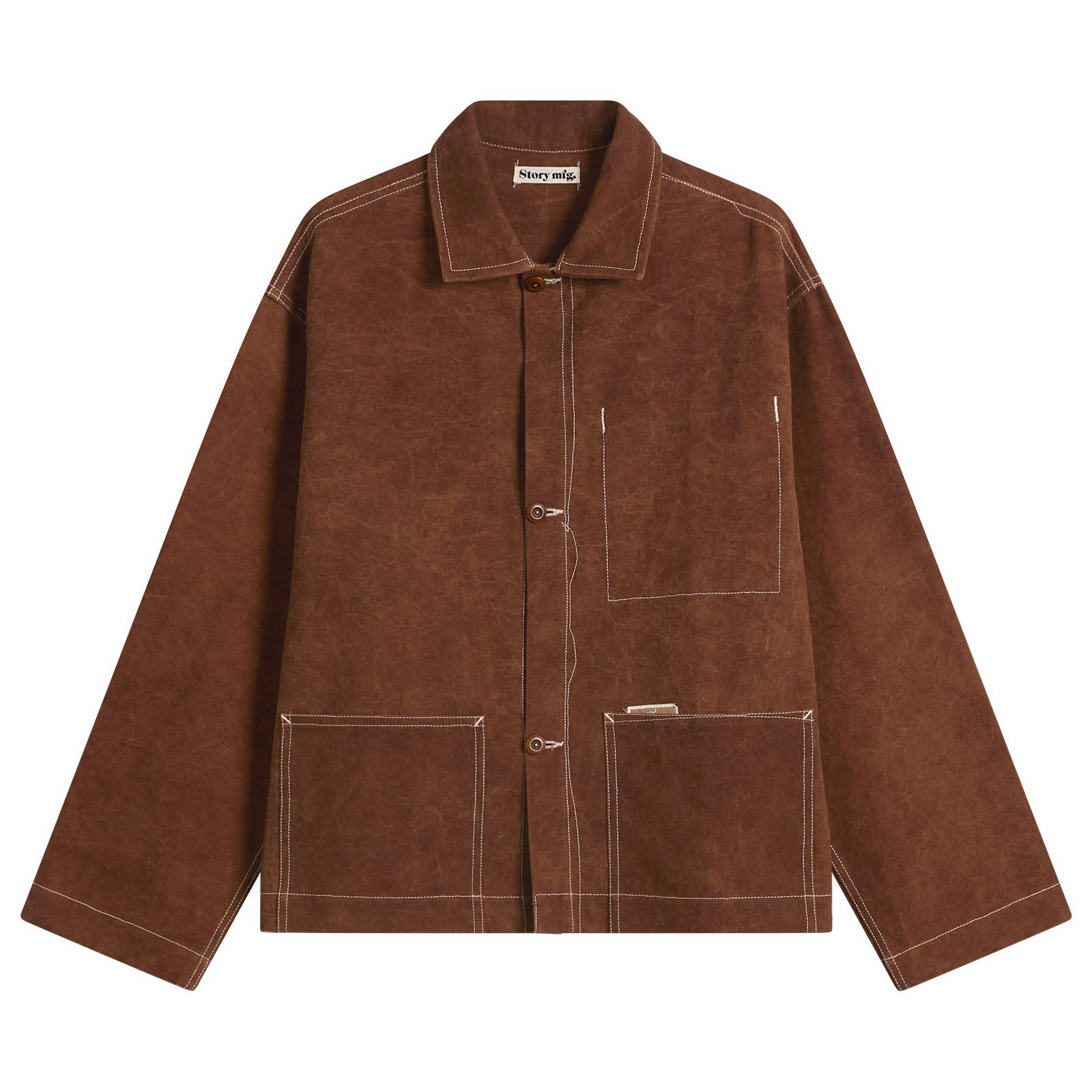 Restock: Story mfg. Canvas Brown Wonky-Wear Sot Jacket