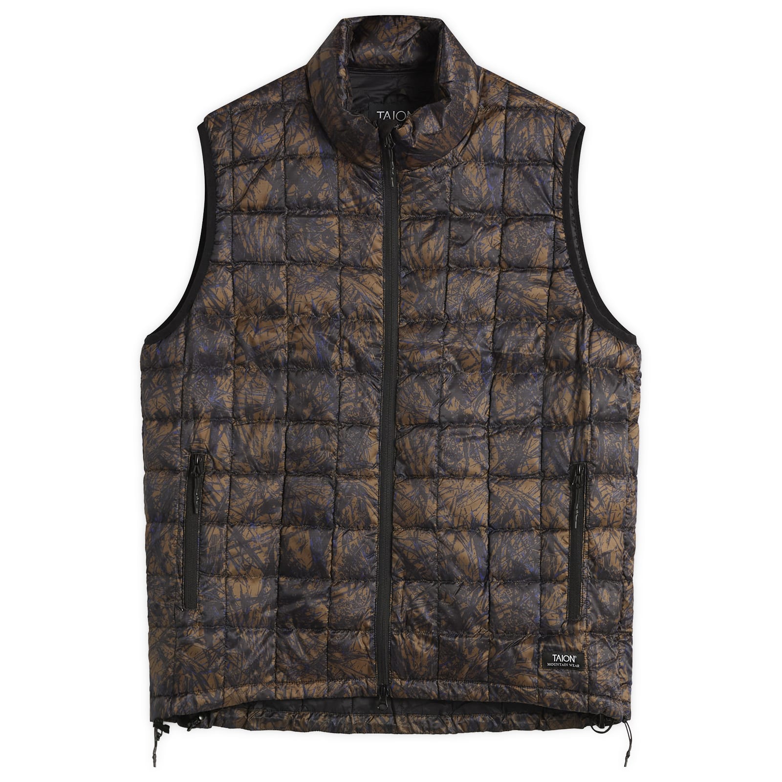 Taion Men’s Mountain 800FP Zip Light Down Vest Brushed Meadows