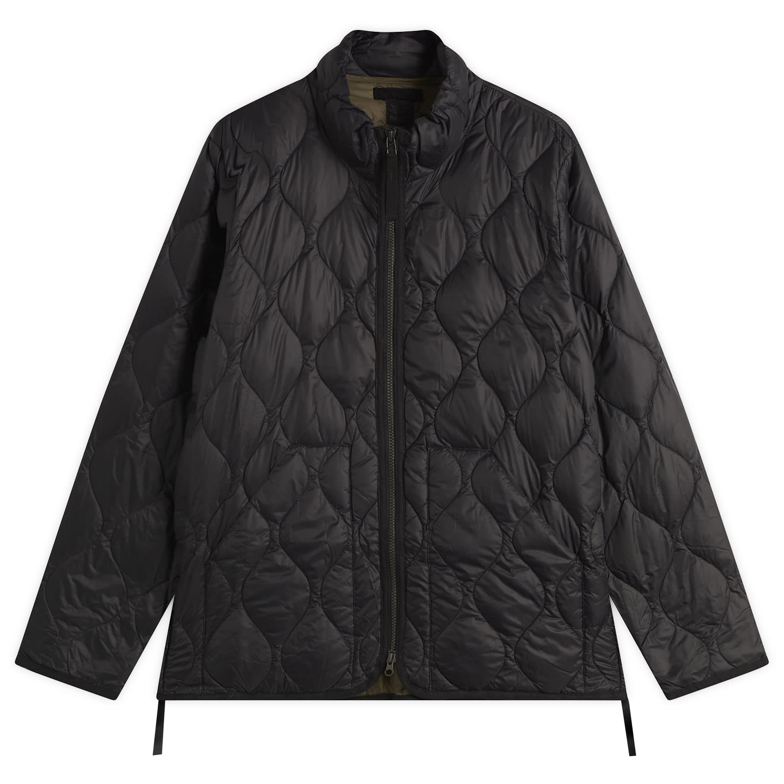 Taion Men’s Military Hi-Neck Zip Softshell Down Jacket Black