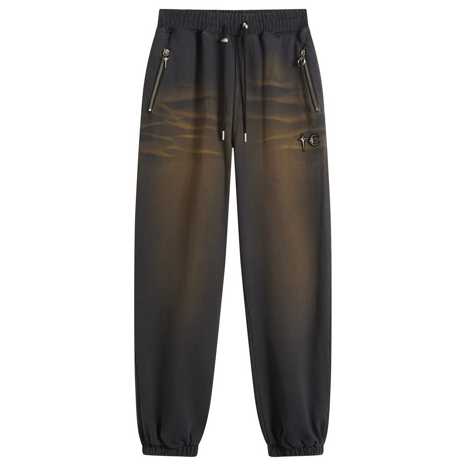 Thug Club — Thug Club Men's Faded Sweatpant in Rust Black, Size 4