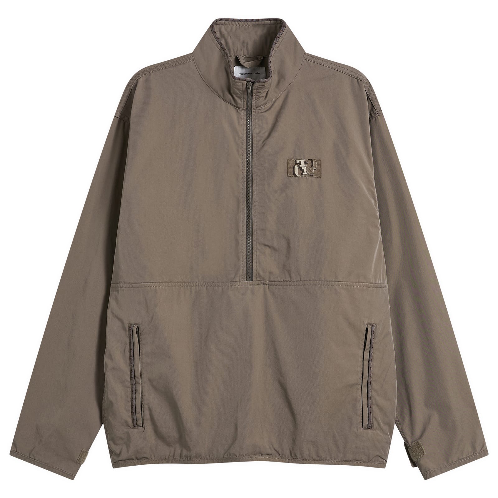 thisisneverthat Men’s Piping Easy Pullover Jacket Charcoal