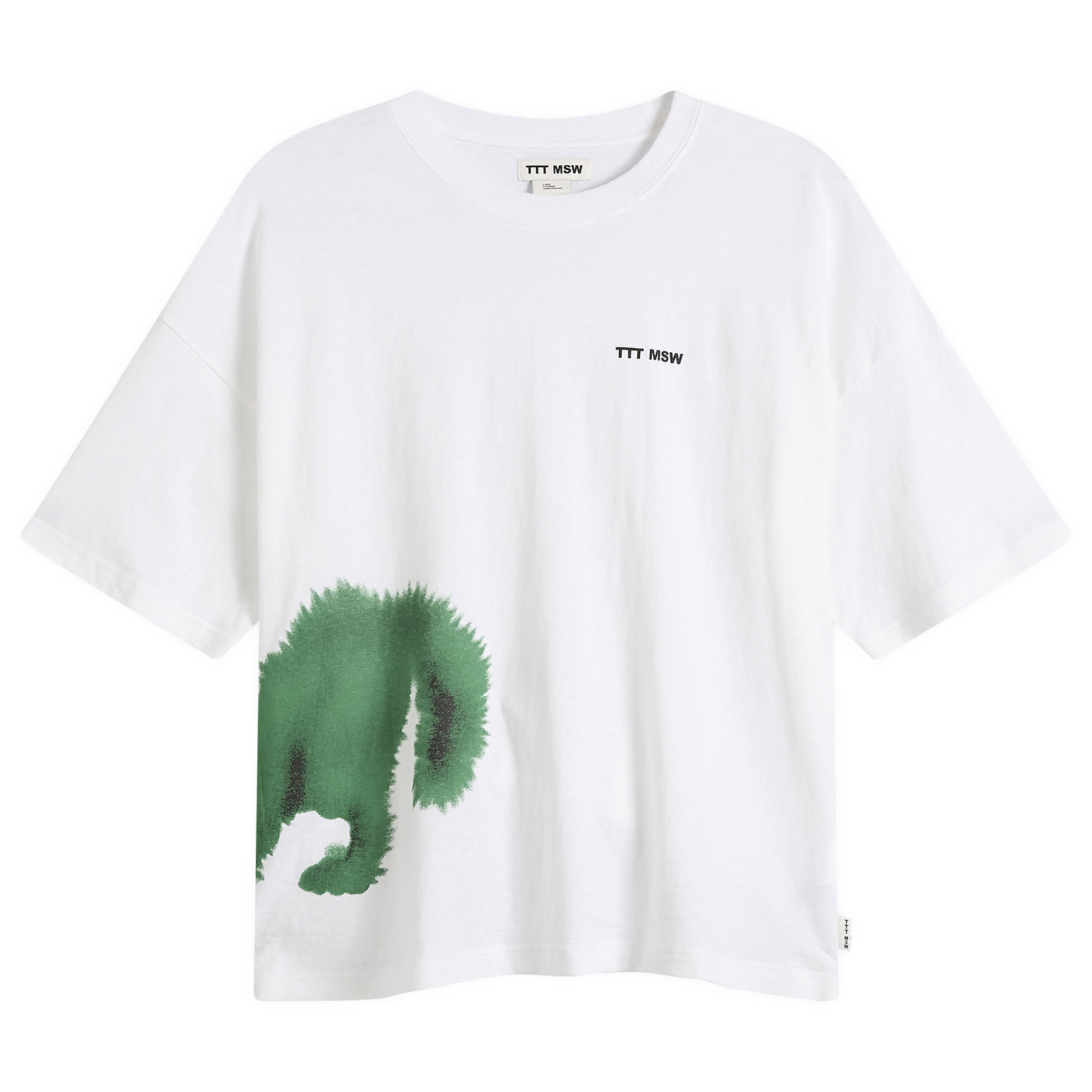 TTT MSW Men's Wave T-Shirt White - Curated Menswear