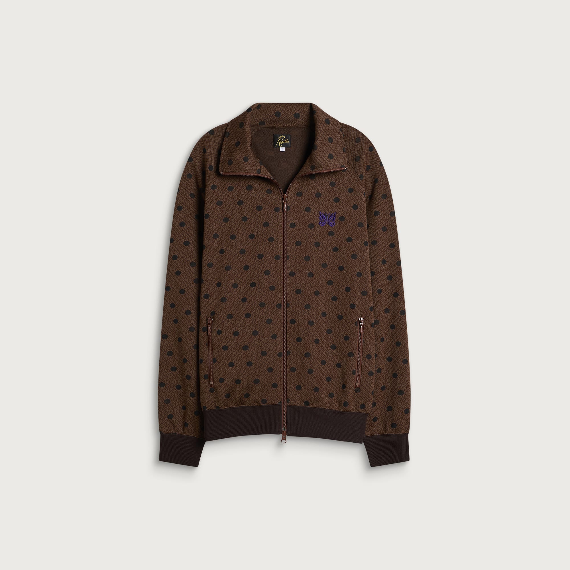Needles Men's Poly Jacquard Track Jacket Heart - Curated Menswear