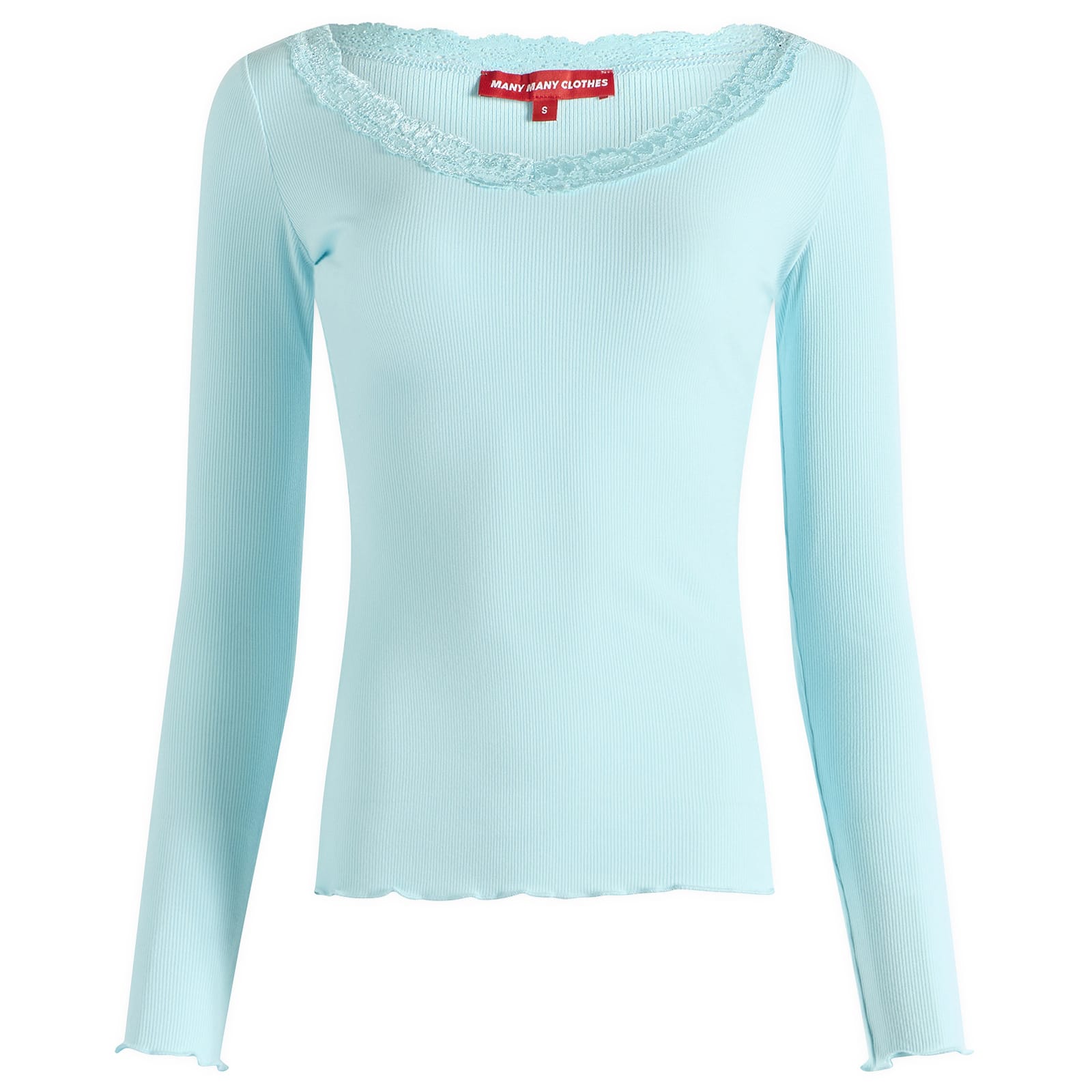 Many Many Clothes Women's The Uma Long Sleeve Top Turquoise