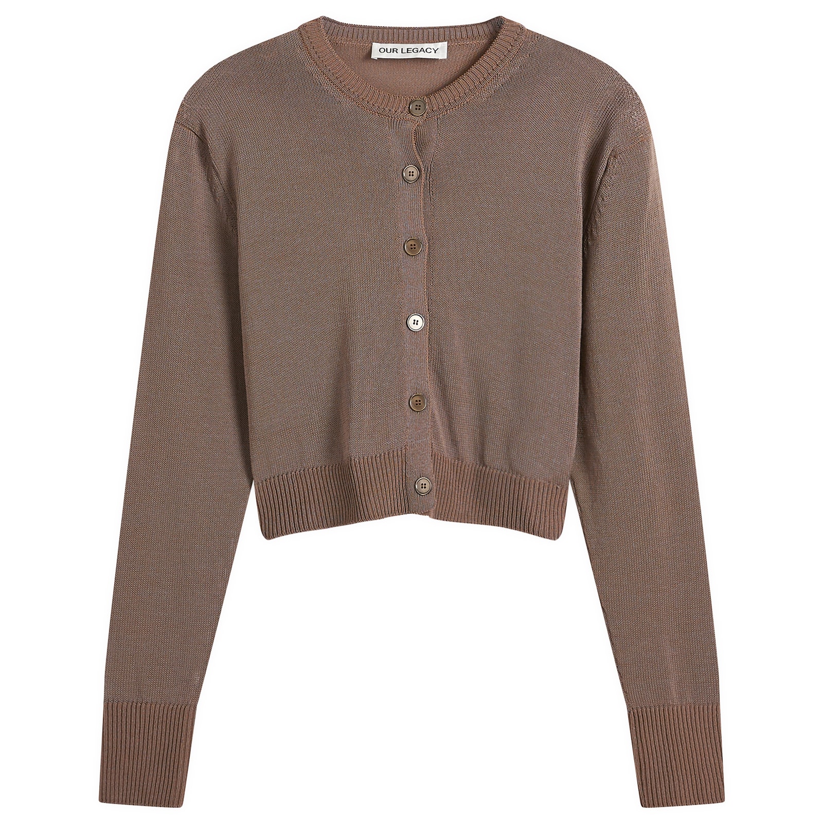 Our Legacy Women's Micro Cardigan in Cangiante Copper, Size EUR 34