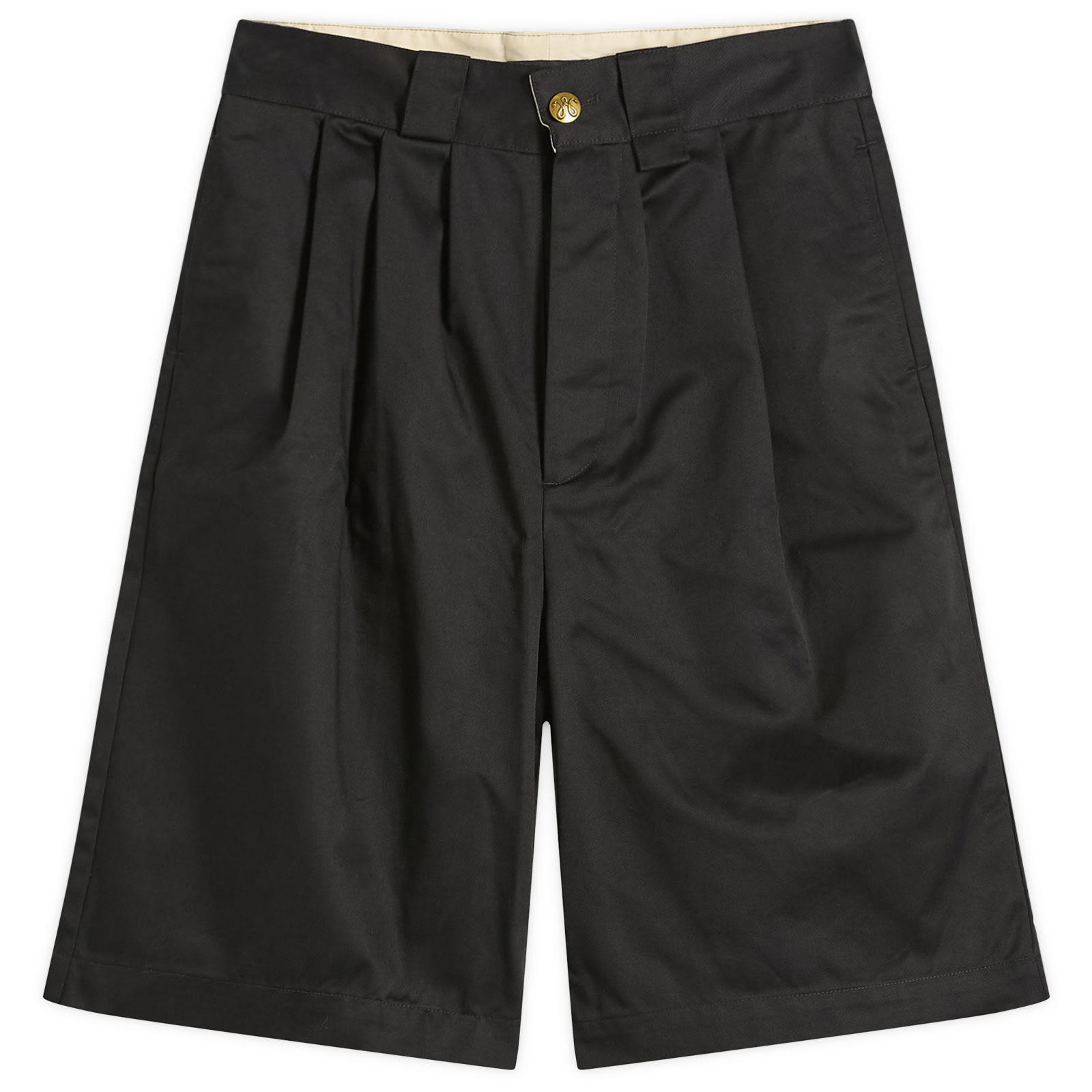 Willy Chavarria — Willy Chavarria Men's Borracho Chino Short in Black, Size Large