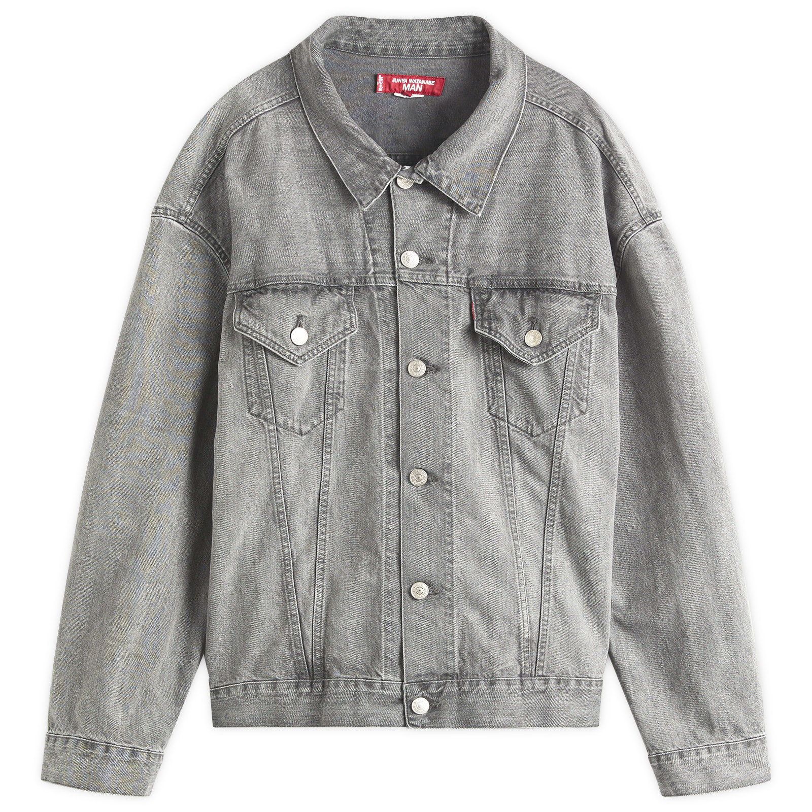 Junya Watanabe MAN x Levis Selvedge Trucker Jacket Grey Mix