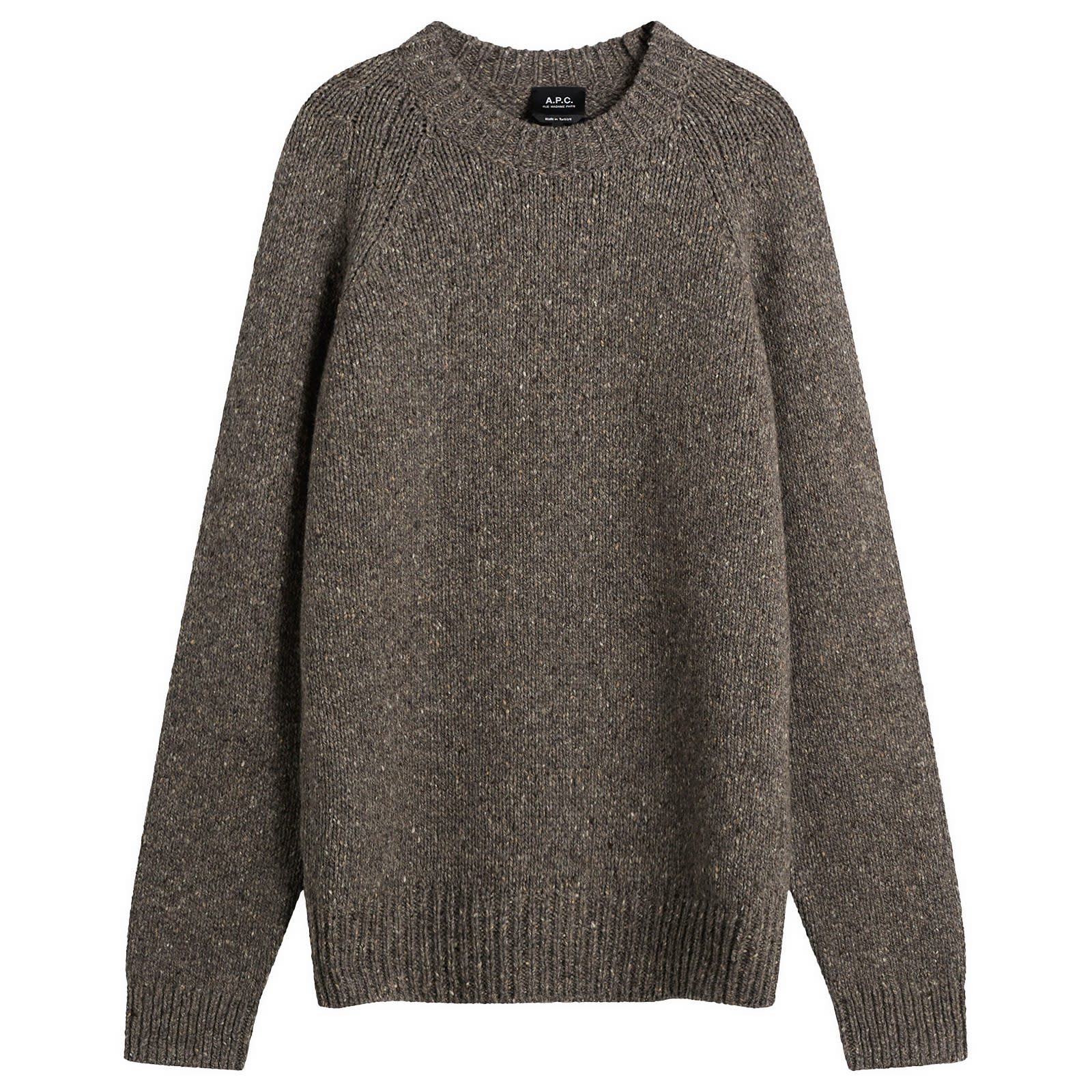 A.P.C. Men’s Crew Neck Jumper Heathered Grey
