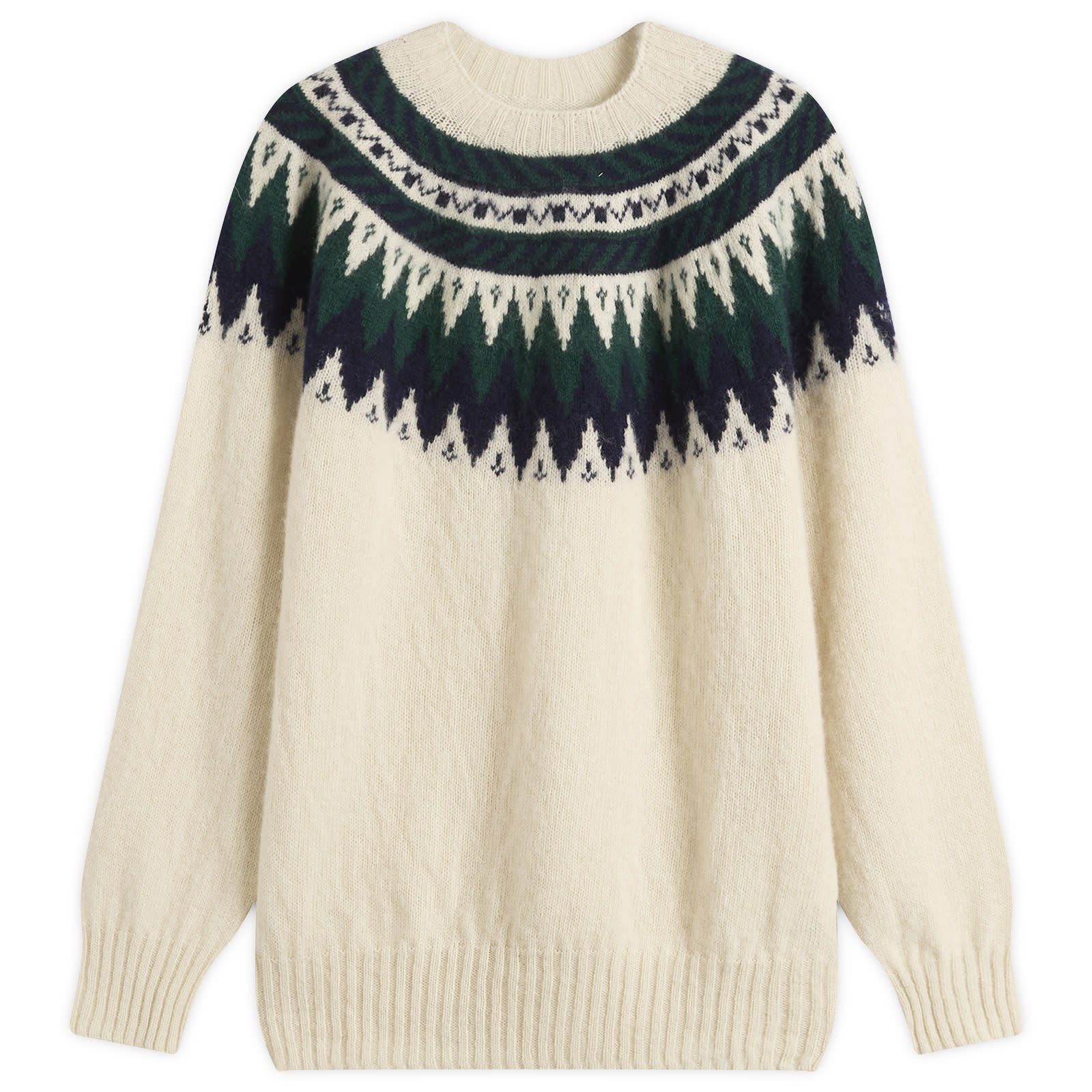 Howlin’ Magician In The Mountain Fair Isle Jumper Ecru