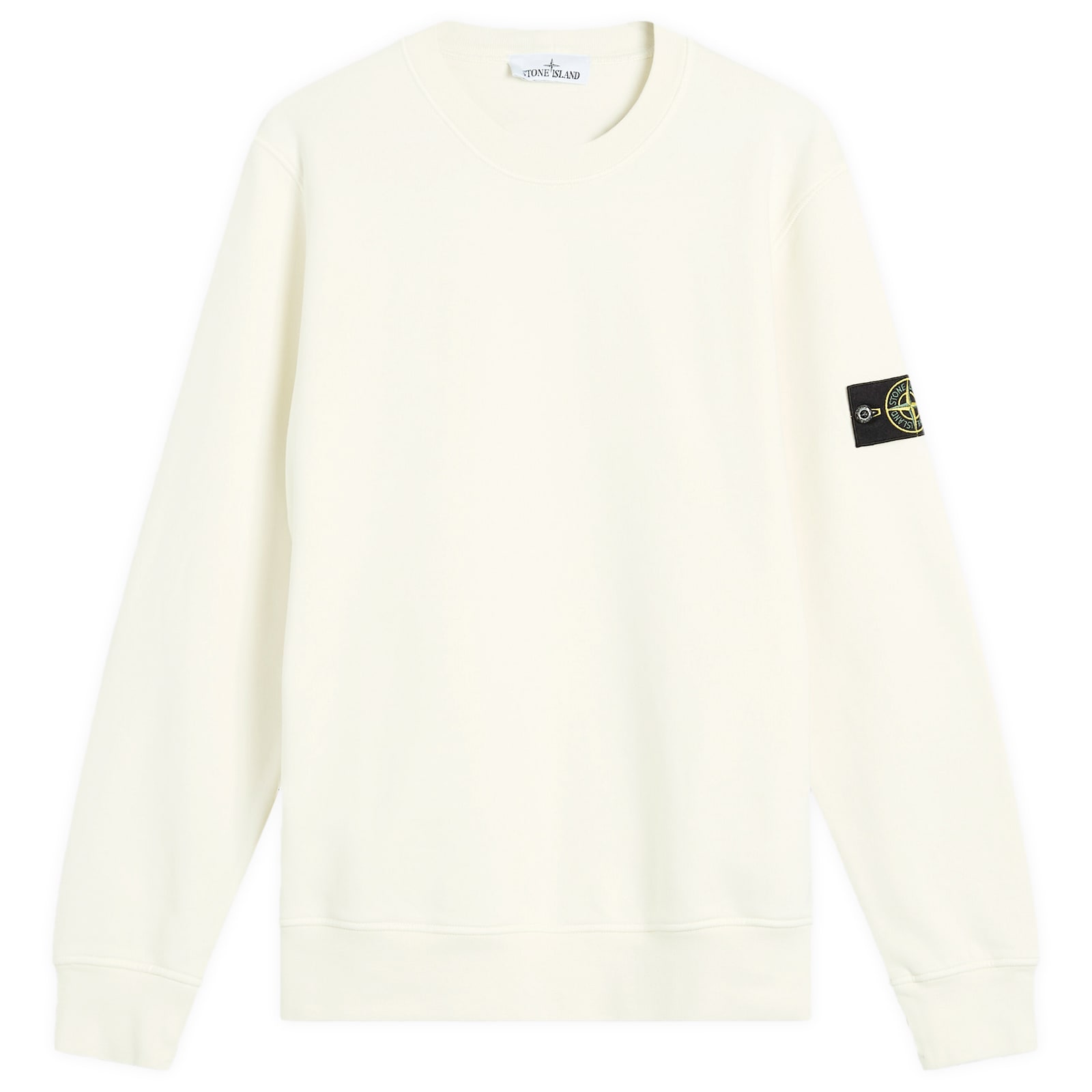 STONE ｜ (6100665 Cotton Fleece Sweatshirt (K1S15 Black Crewneck sweatshirt with 'Institutional Five' print
