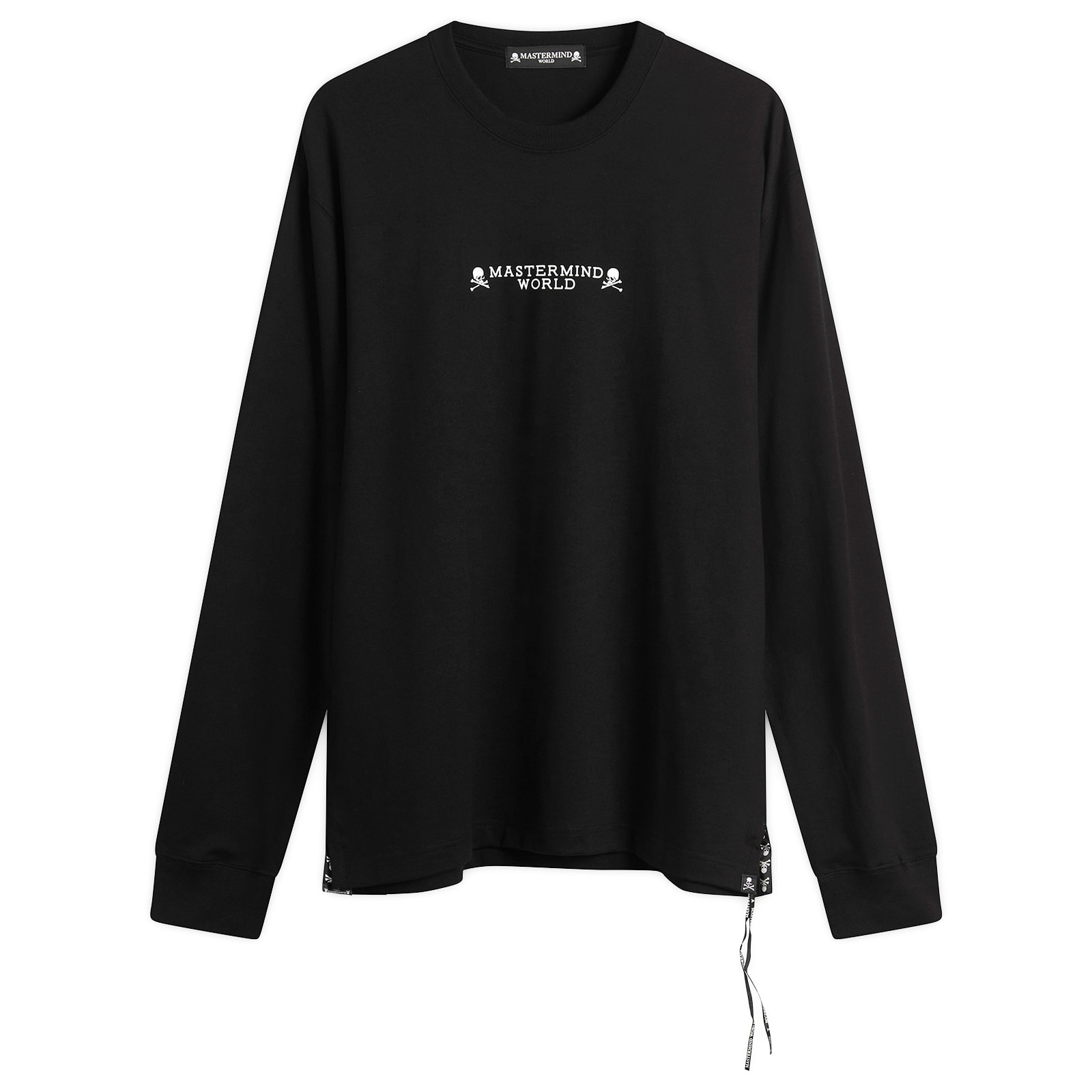 MASTERMIND WORLD Men’s “I Do Not Care” Long Sleeve T-Shirt Black