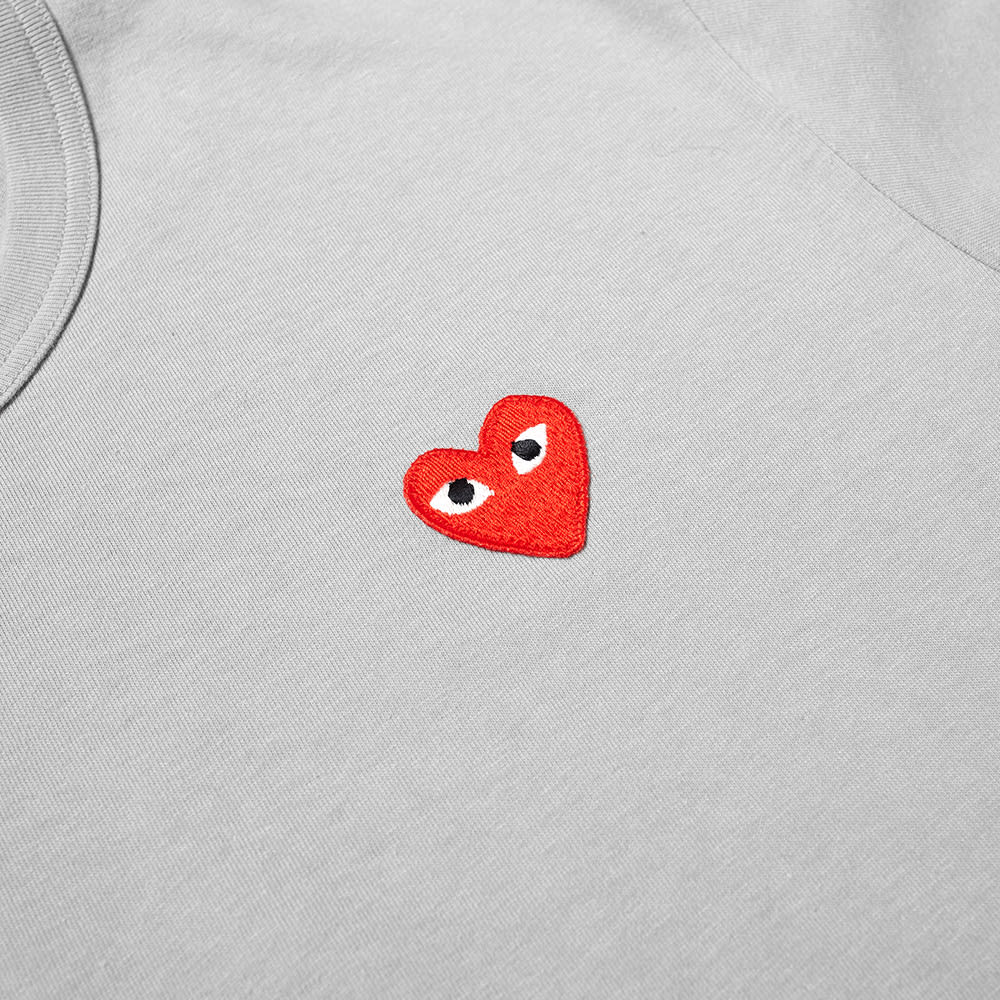 comme des garcons play colour series logo tee