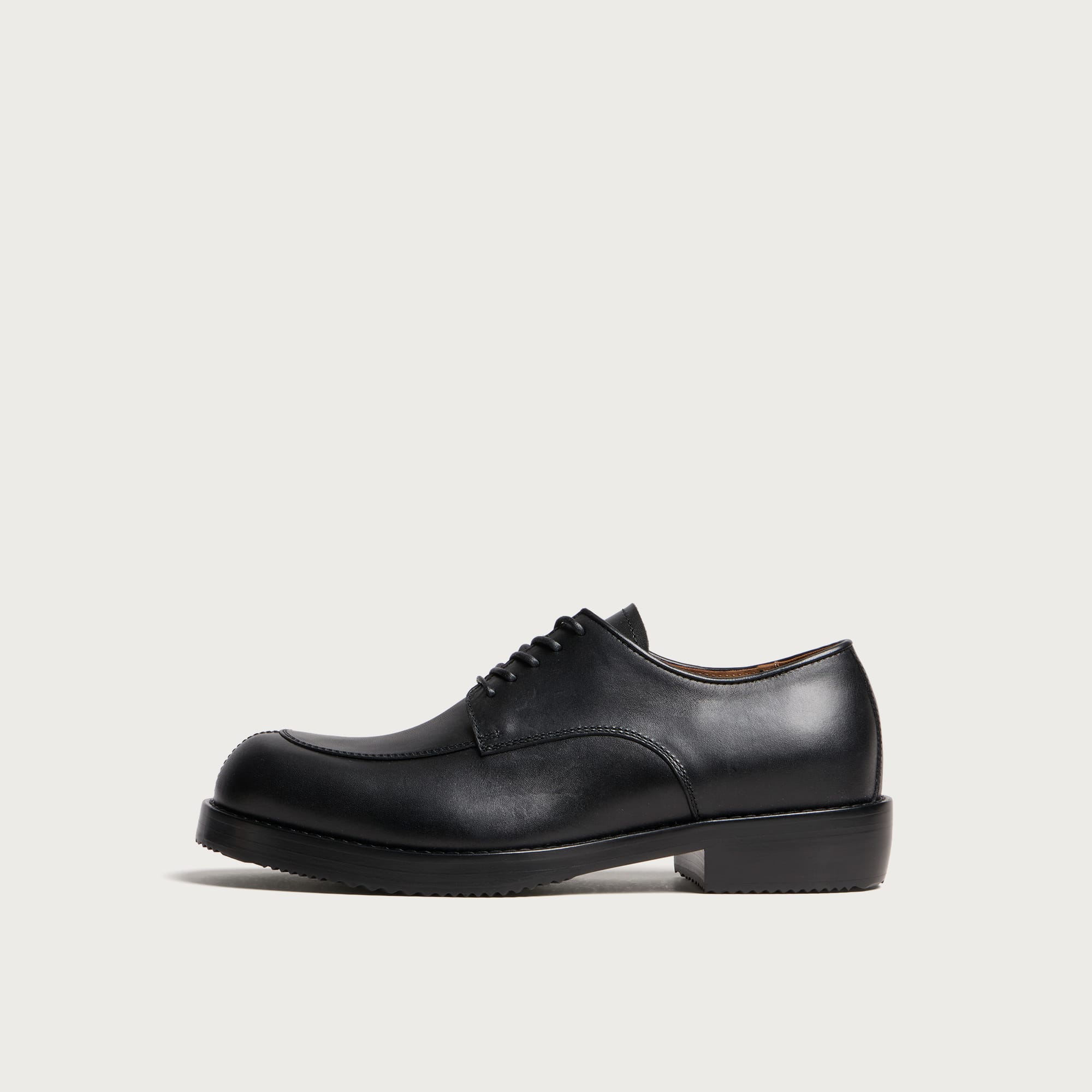 Dries Van Noten Men's Leather Derby Shoes Black