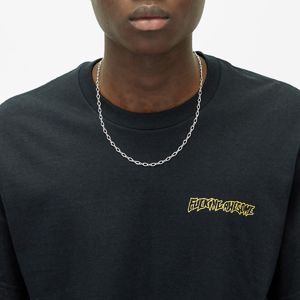 Maple Figure Eight Chain 50cm Silver End