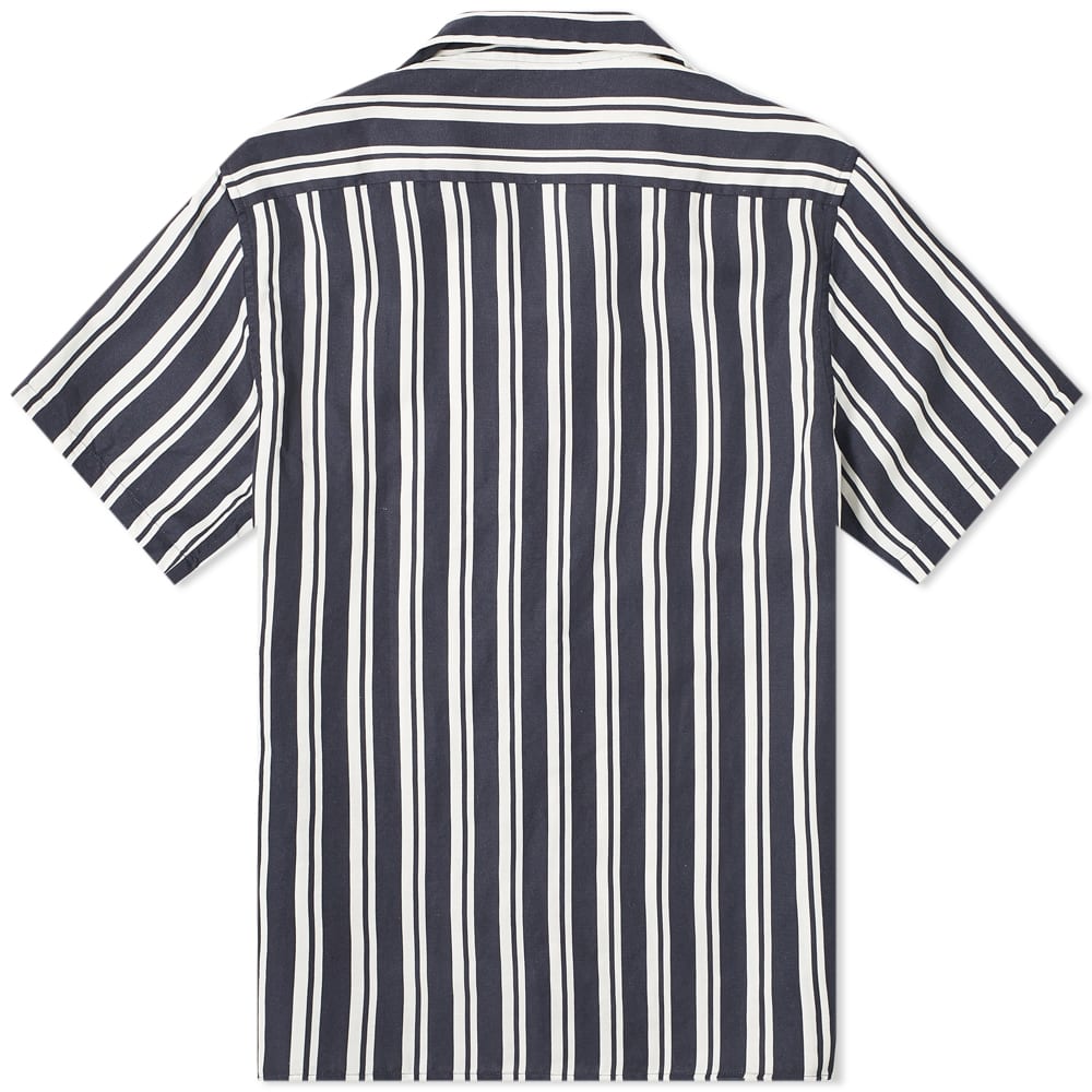 Nn07 Striped Miyagi Vacation Shirt Navy Stripe End