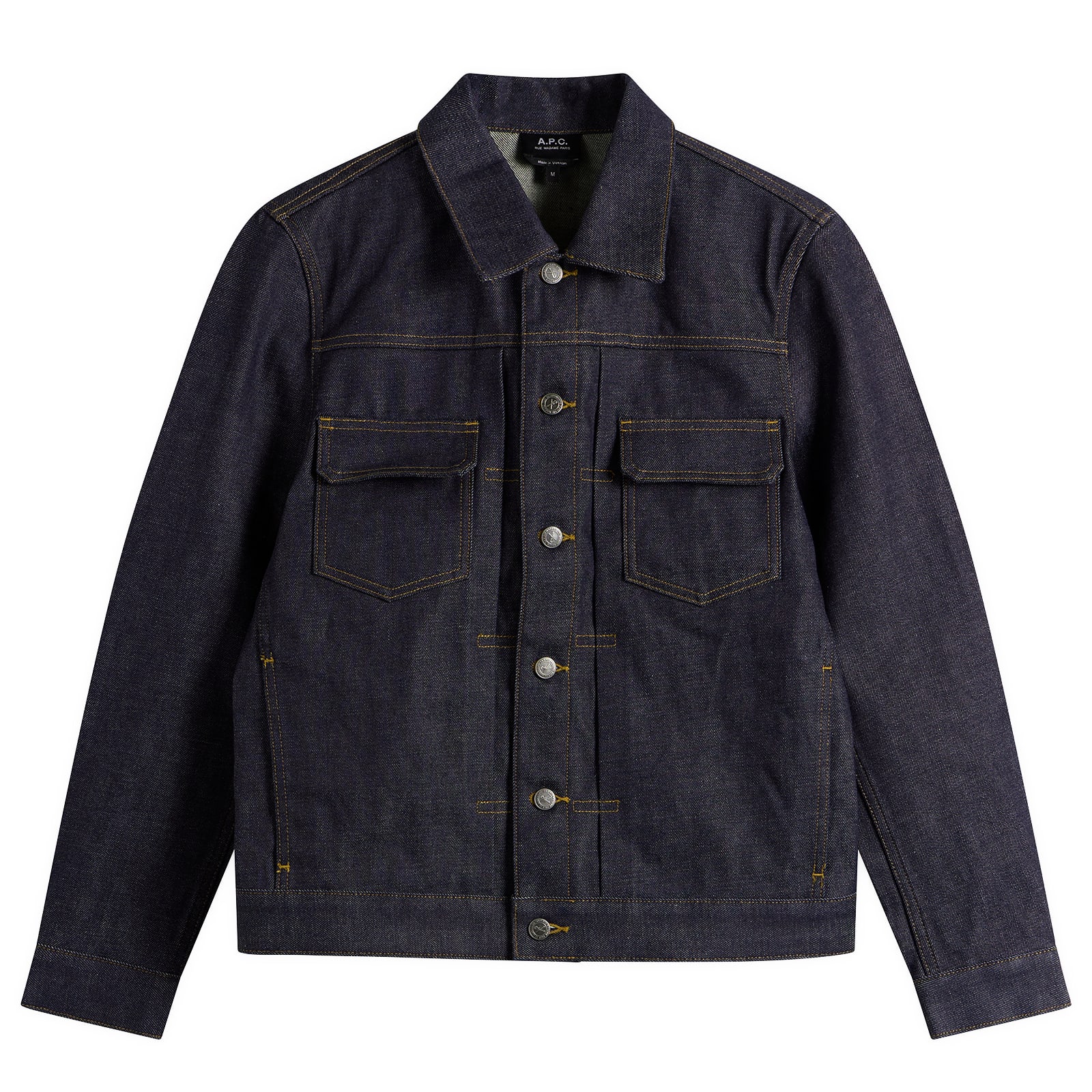 A.P.C. Men's Work Jean Jacket Indigo - Curated Menswear