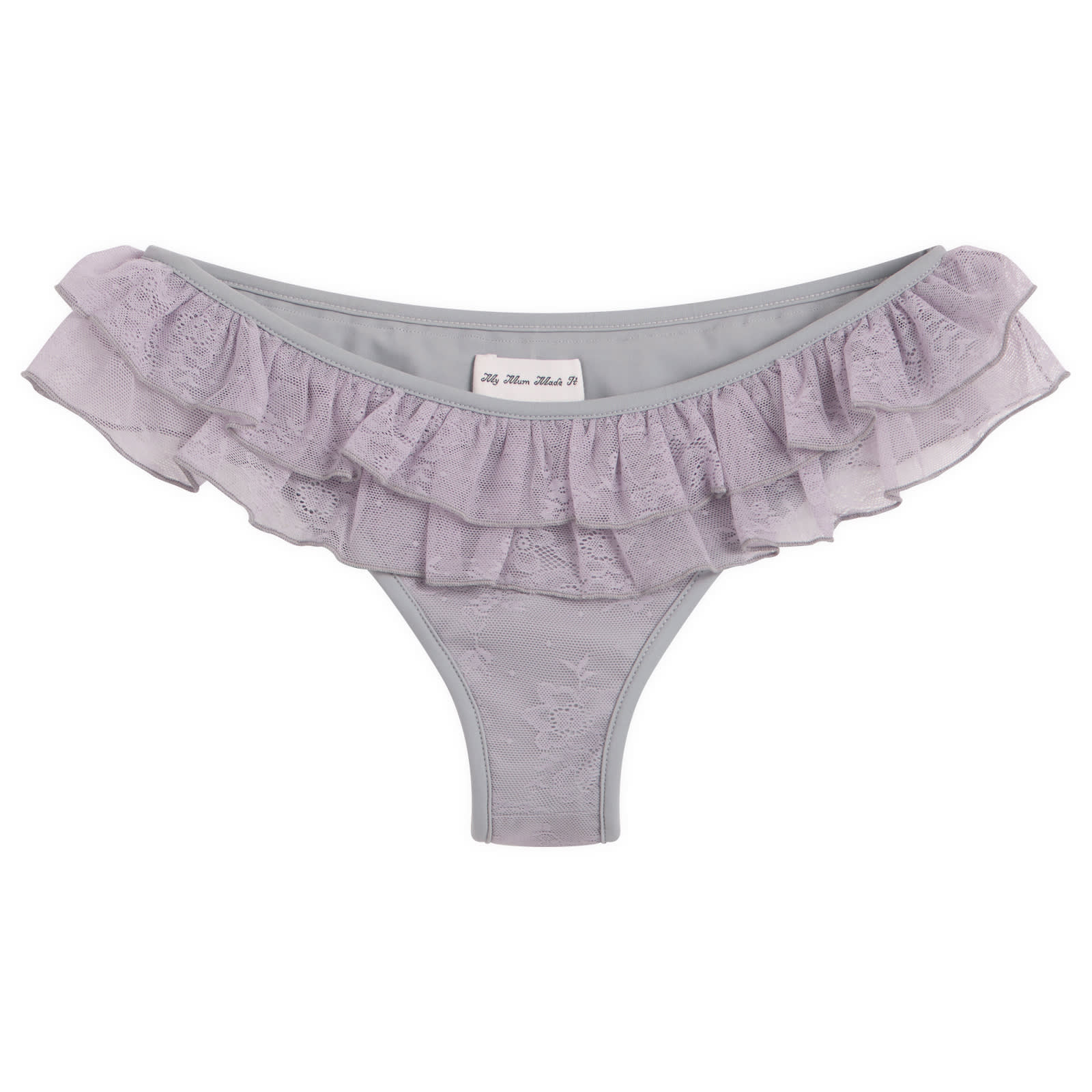 My Mum Made It Women's Lace Frill Bikini Bottom in Wisteria, Size X-Small
