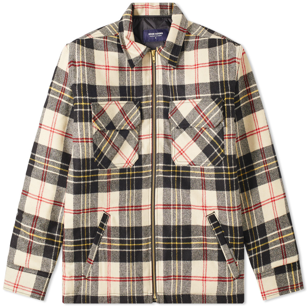 NOON GOONS 明 Puffer check shirt jacket