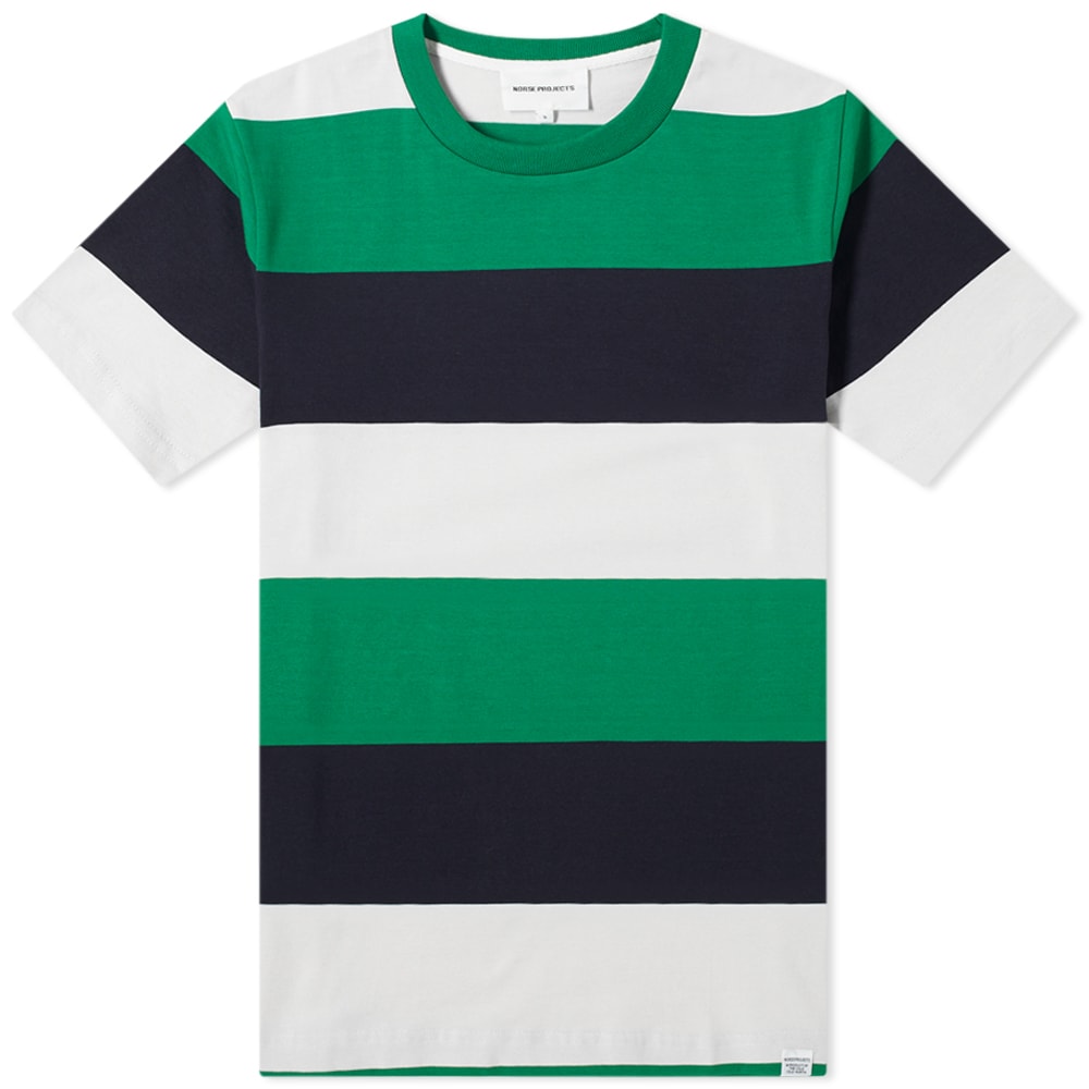 Norse projects striped t shirt clearance