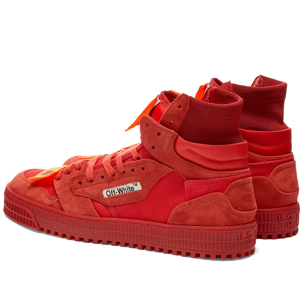off white sneakers red