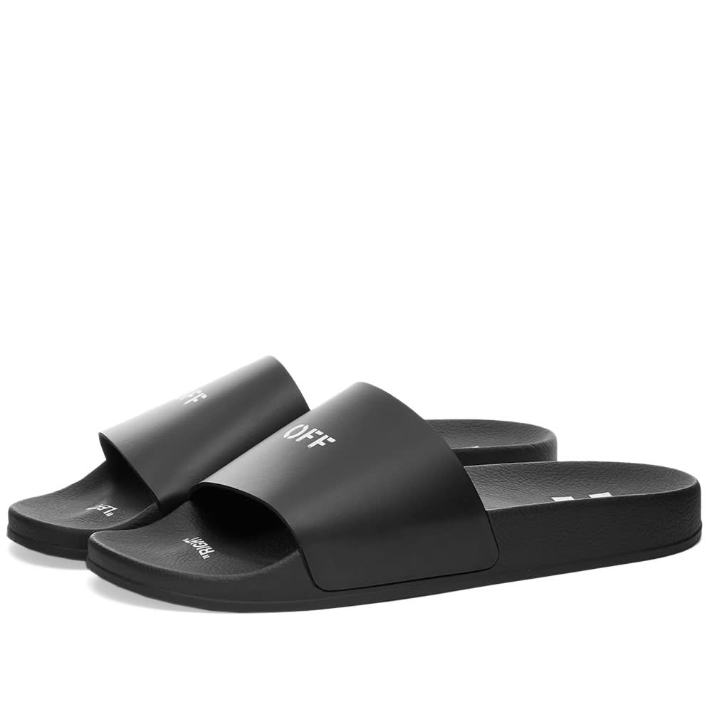 off white black stamp slides