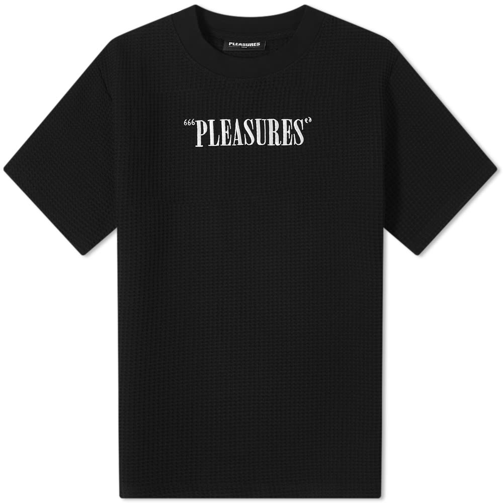 PLEASURES Visions Waffle Tee Black | END. (KR)