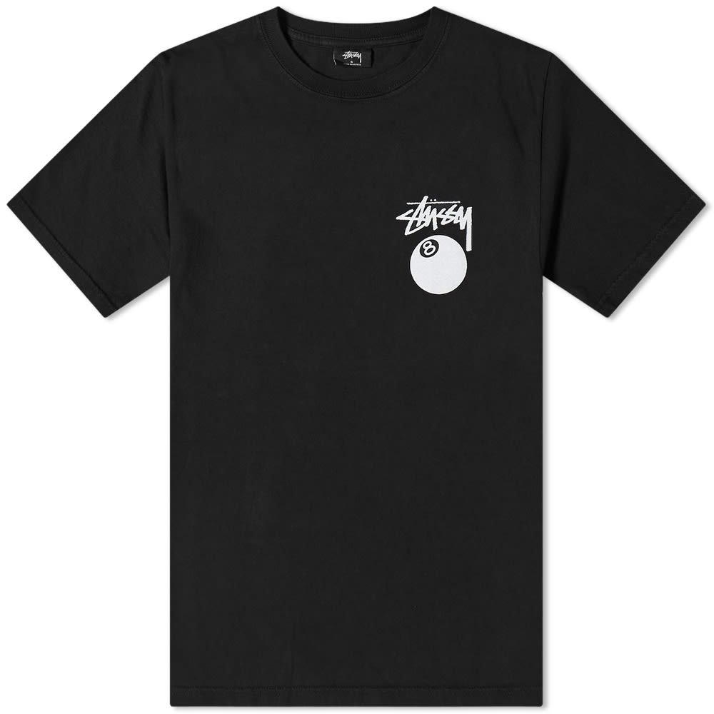 Stussy 8 Ball Pigment Dyed Tee Black | END. (US)