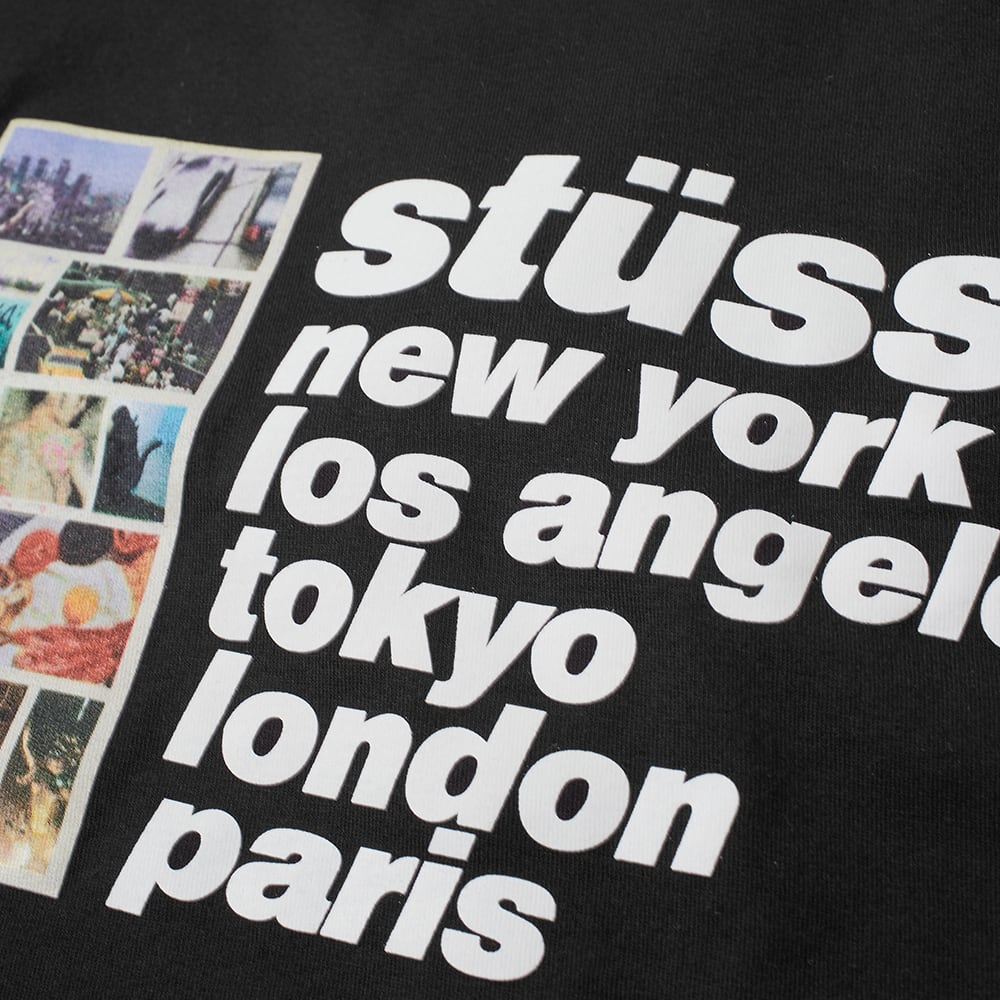 stussy italic collage tee