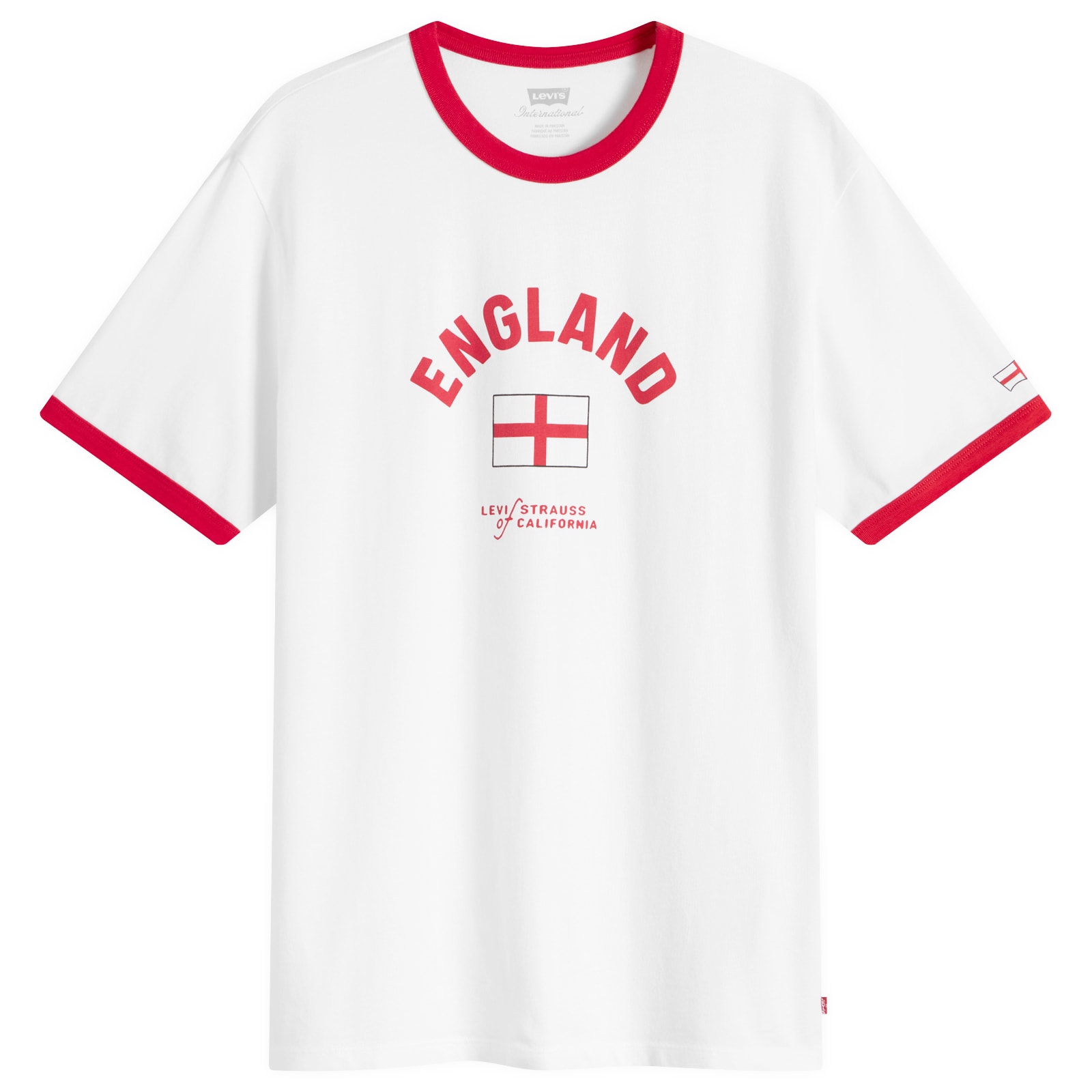 Levi’s Men’s England Retro Ringer T-Shirt White