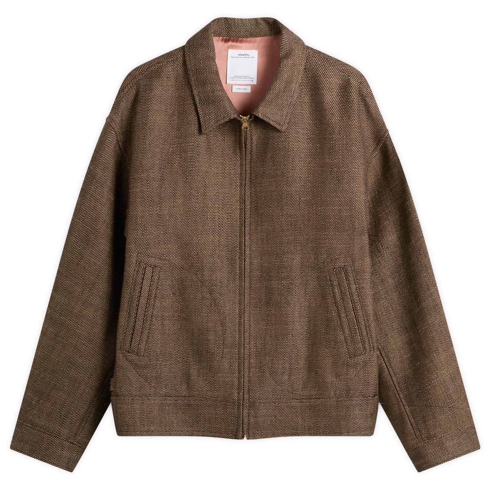 Visvim Men’s Strato Bomber Jacket Dk Brown