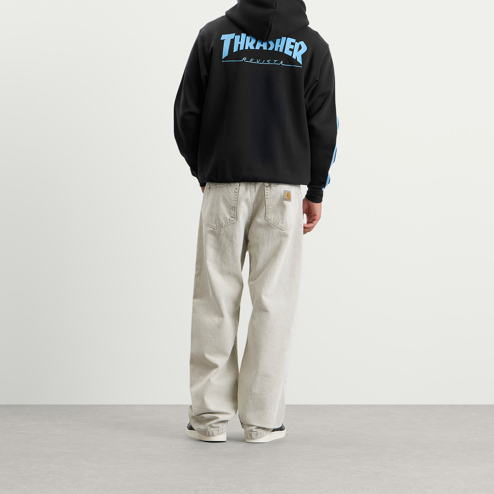 Adidas Men's x Thrasher AFA Hoodie Black | KX4547 | FOOTY.COM