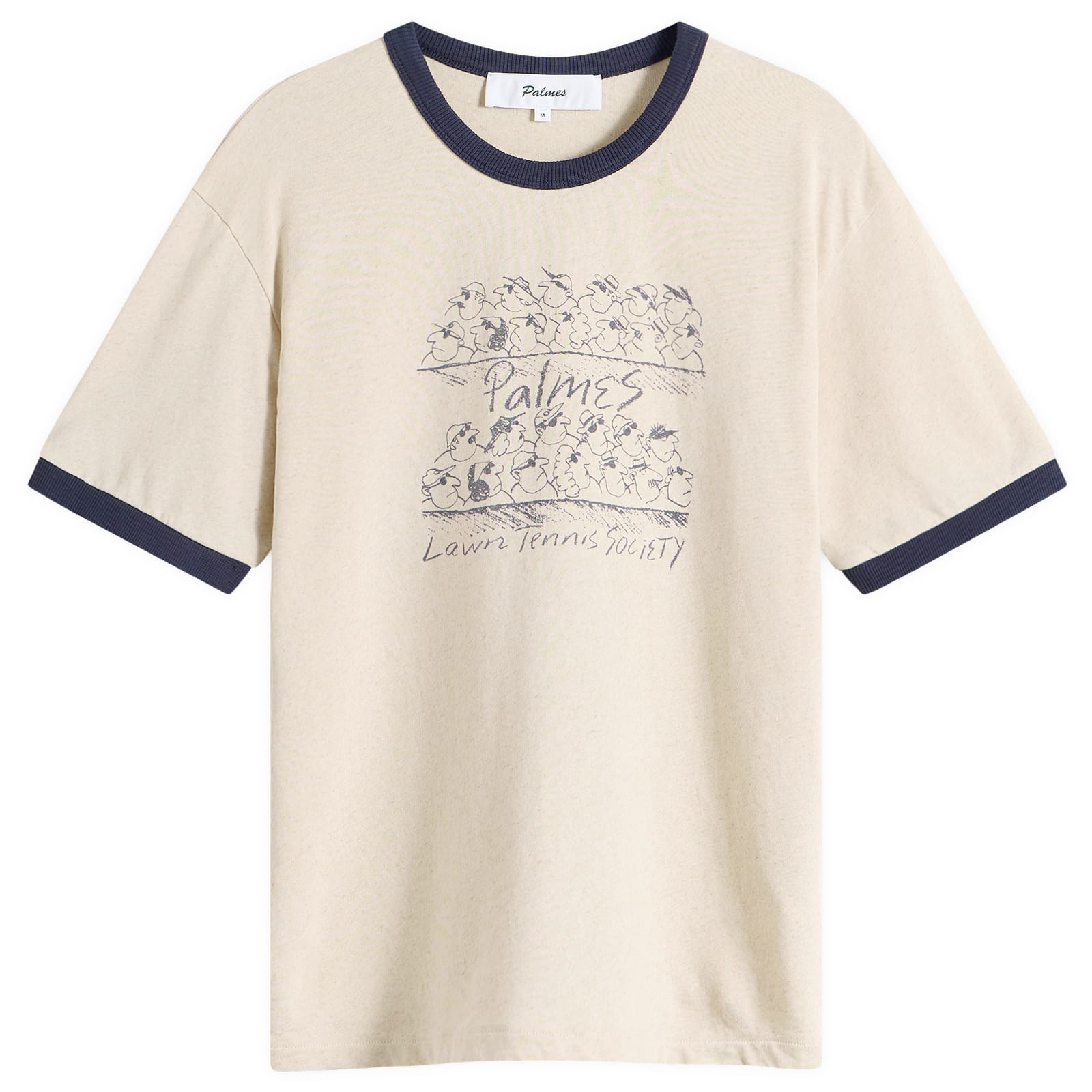 Palmes Men’s x END. Crowd Ringer T-Shirt Off-White