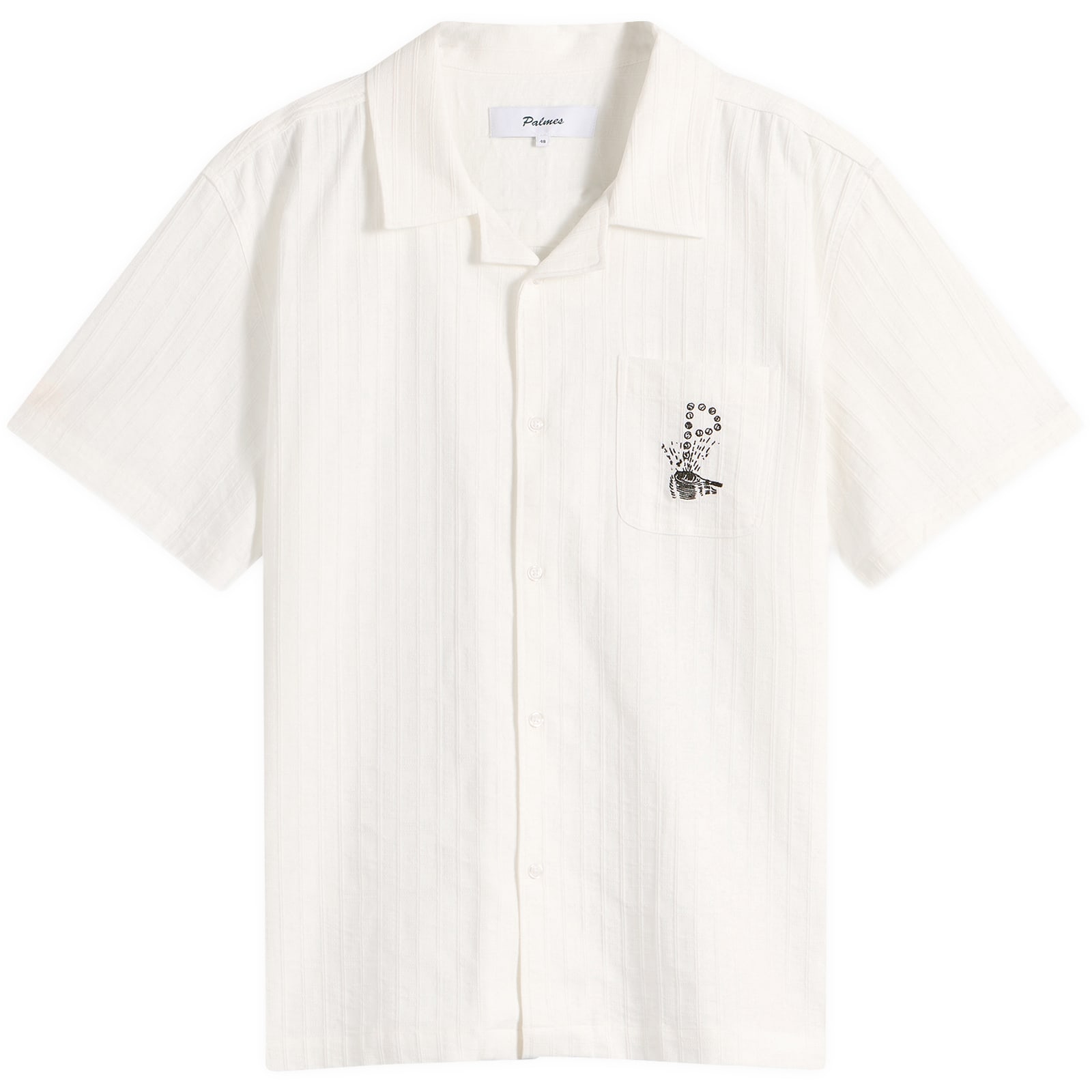 Palmes Men’s x END. Racquet Camp-Collar Shirt Off-White