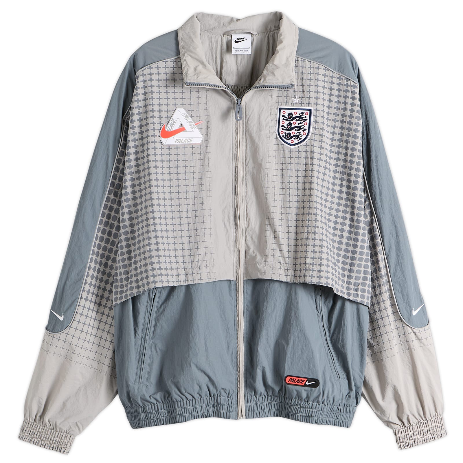 3XL 即発送 PALACE ENGLAND NIKE TRACK JACKET Nike Men's x Palace England Track Jacket Grey | IM3201-052 | FOOTY.COM